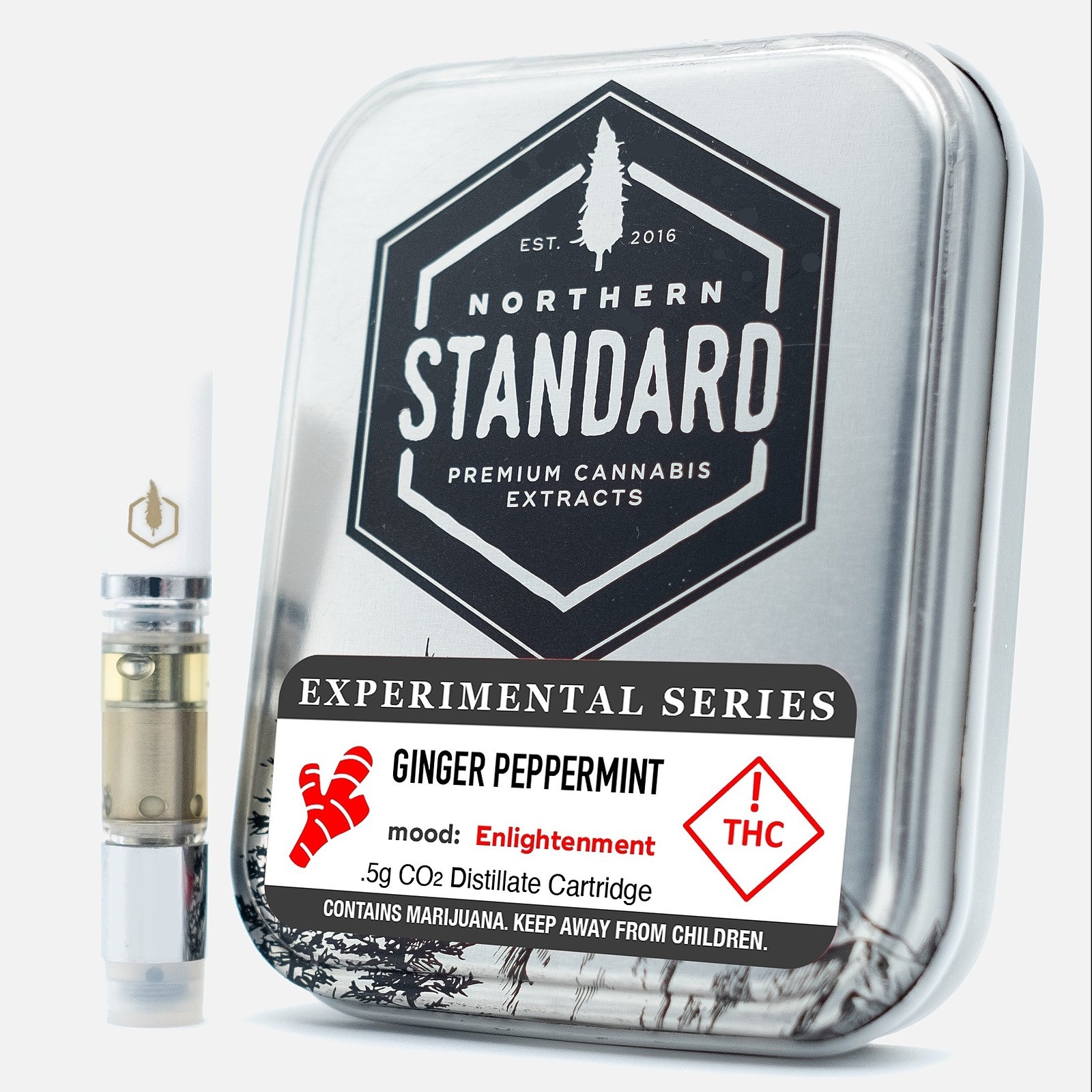 Northern Standard Ginger Peppermint (Experimental Series) Distillate .5g cartridge Leafly