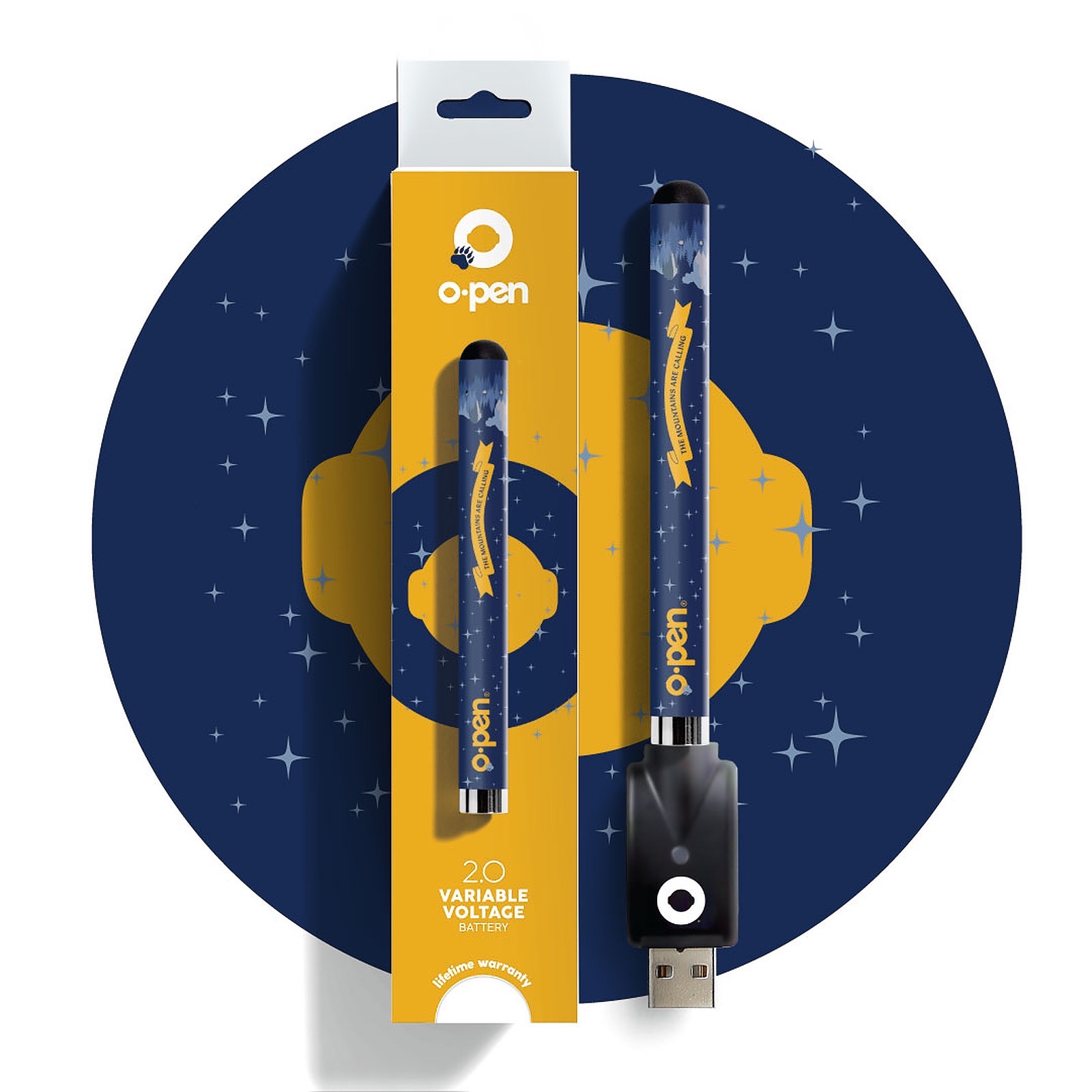 elf bar vape uk O.pen VAPE 2.0 Variable Voltage Battery at Forbidden Fruitz main image 1