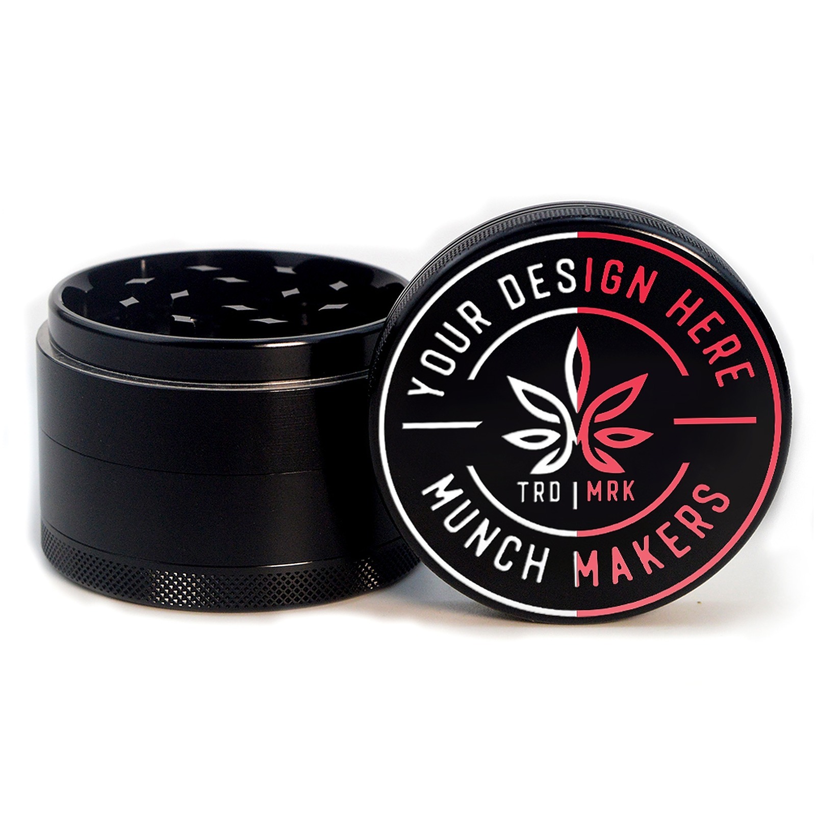 Custom Design CNC machined aluminum Herb Weed Grinder