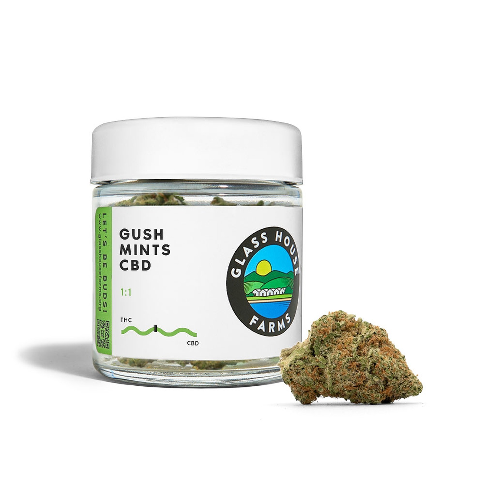 Glass House Farms Gush Mints CBD [3.5g Jar] Leafly