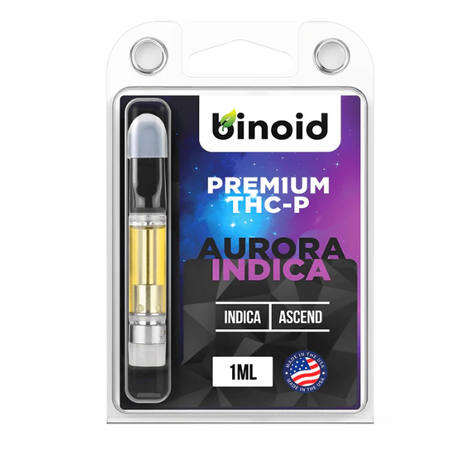 Binoid: THC-P Vape Cartridge - Aurora Indica | Leafly