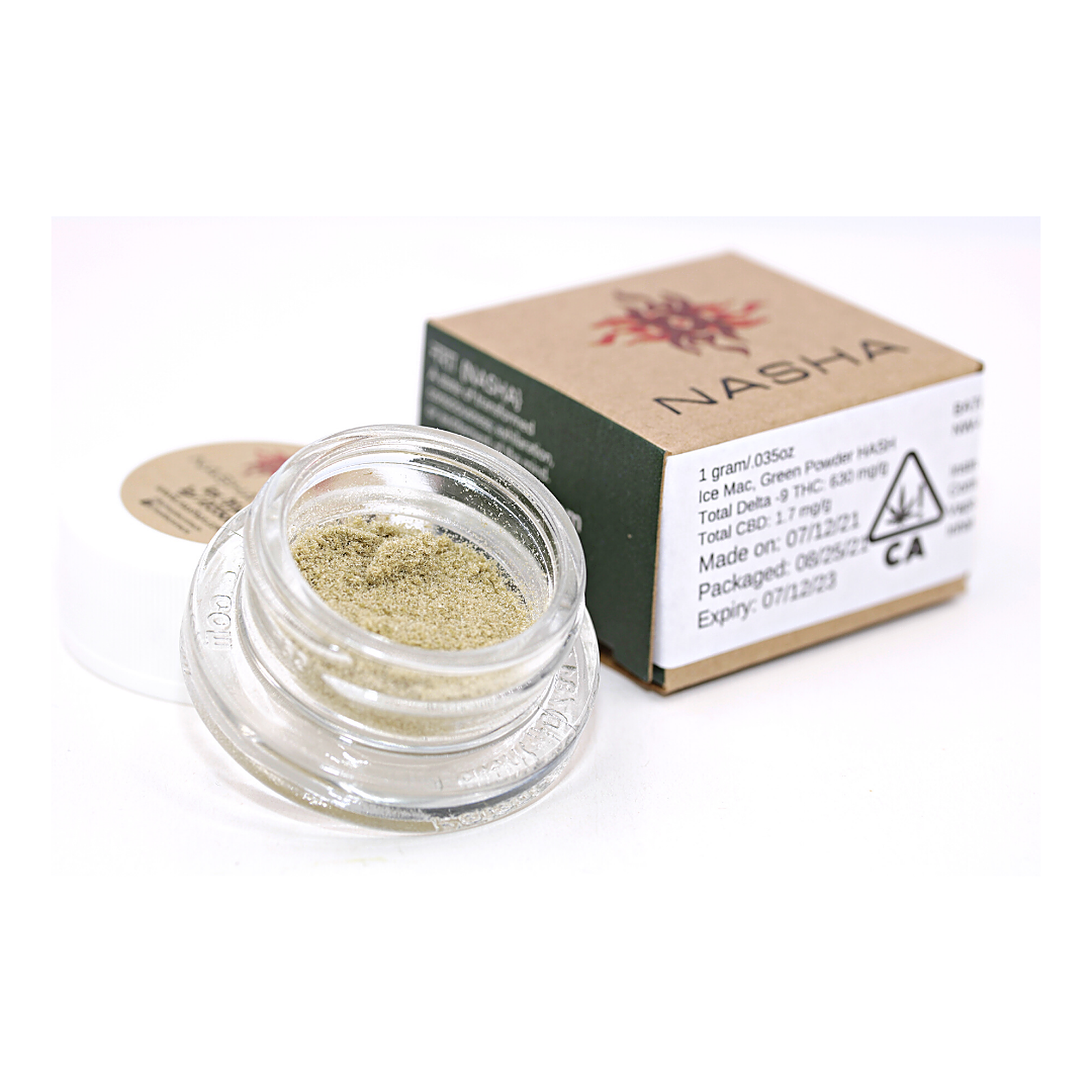 NASHA: Ice Mac Green Powder Hash | Leafly