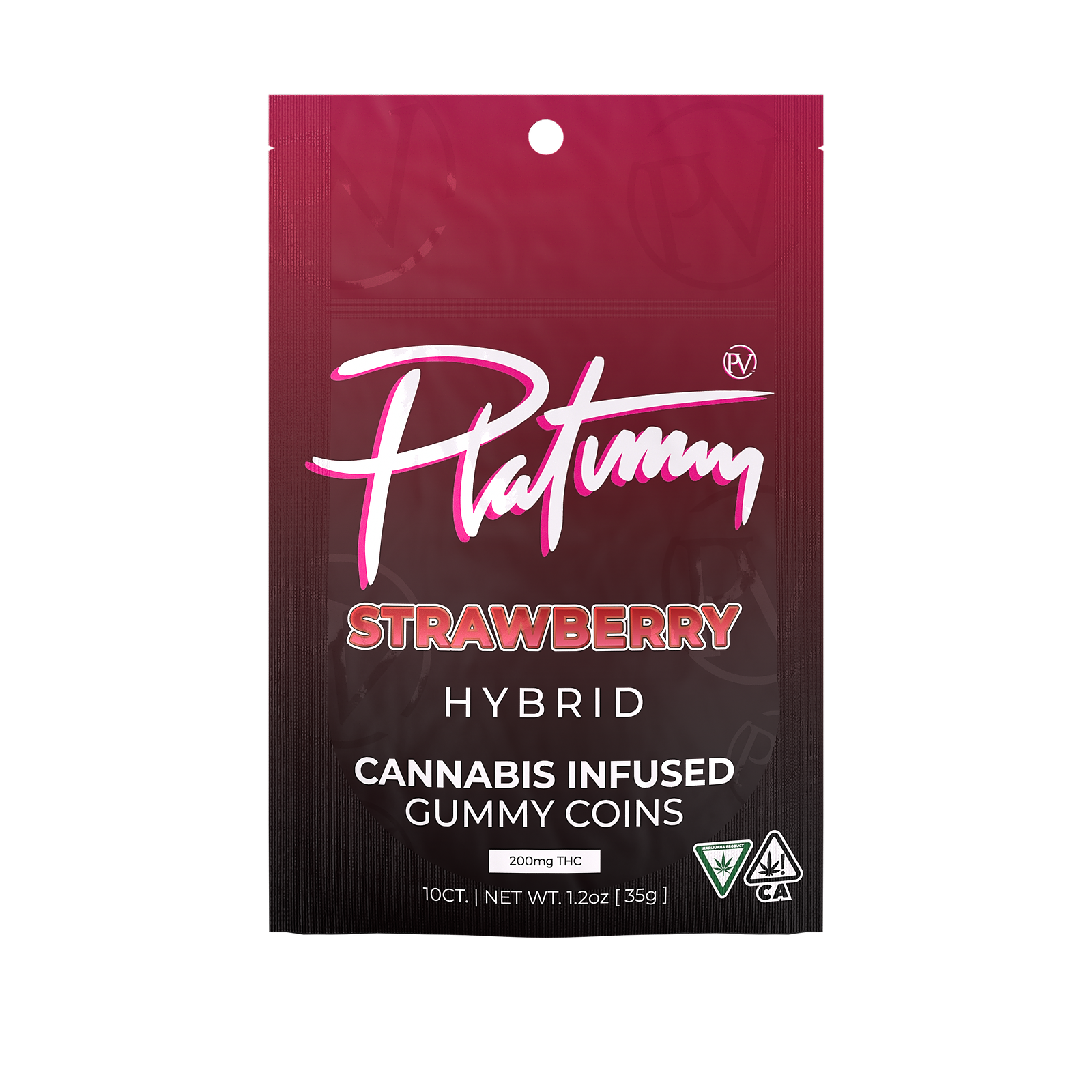 Platinum Vape Platinum Vape Hybrid Strawberry 200mg Gummy Coins Leafly 2276