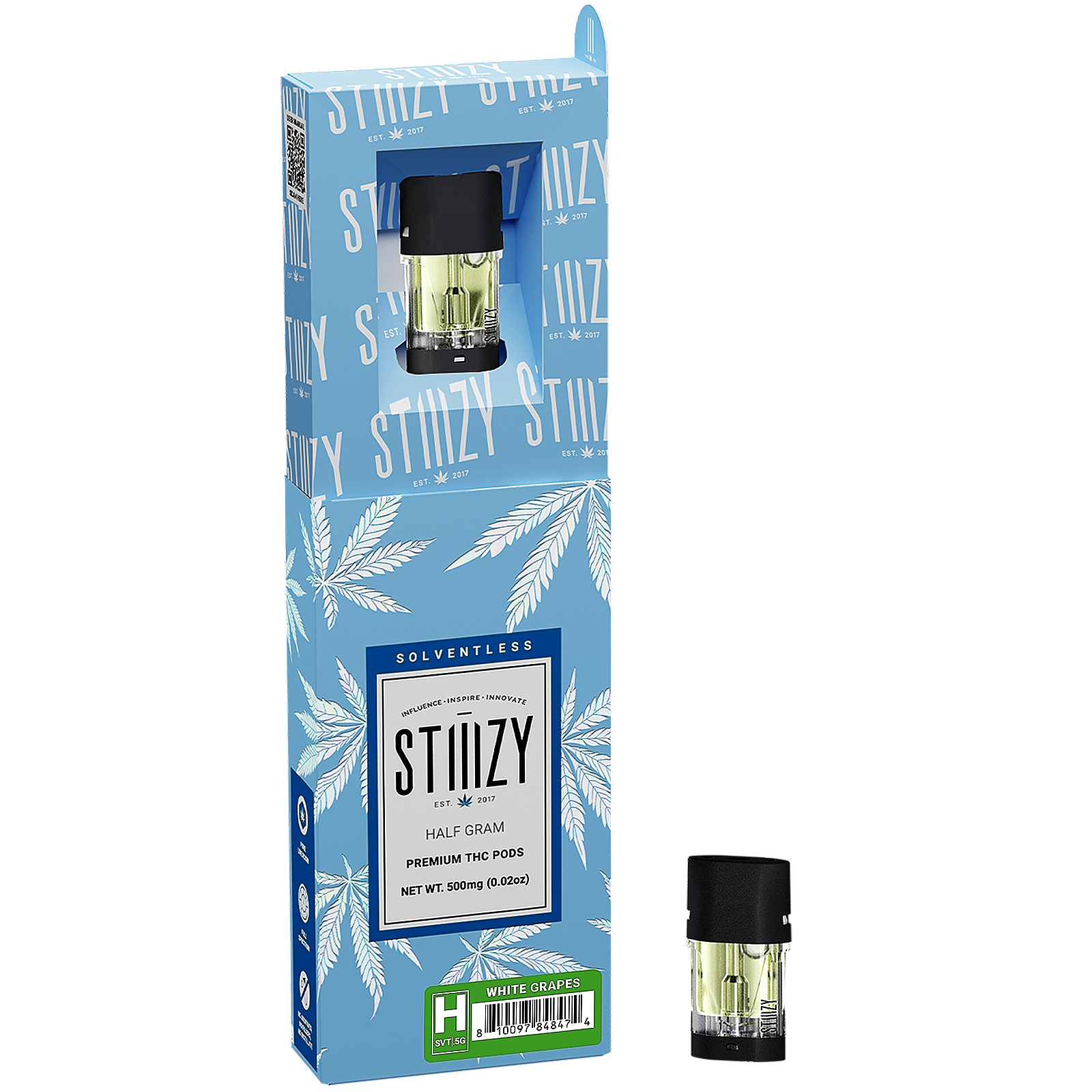 STIIIZY WHITE GRAPES SOLVENTLESS POD .5G Leafly