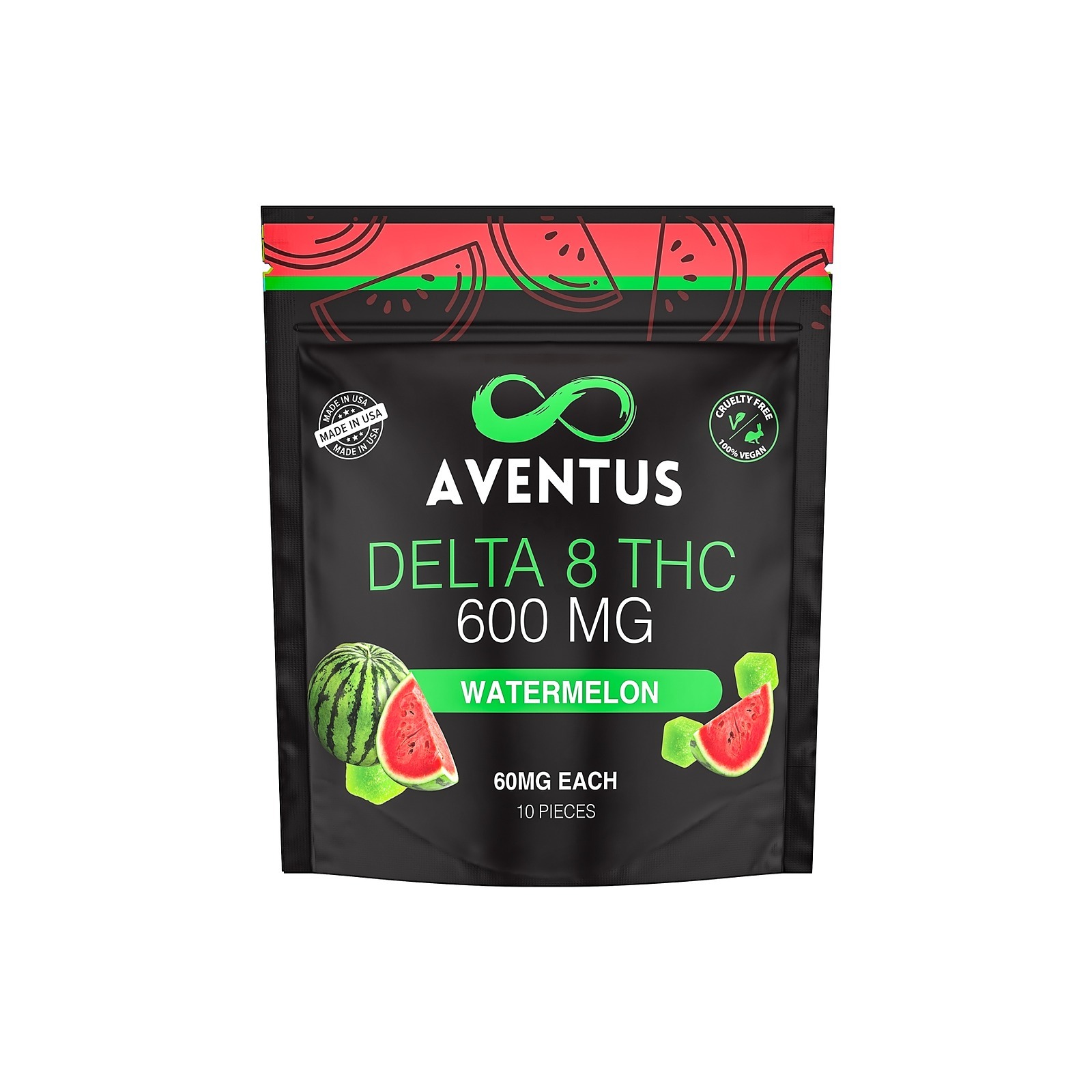 Zaleaf: DELTA 8 THC INFUSED GUMMIES WATERMELON | Leafly