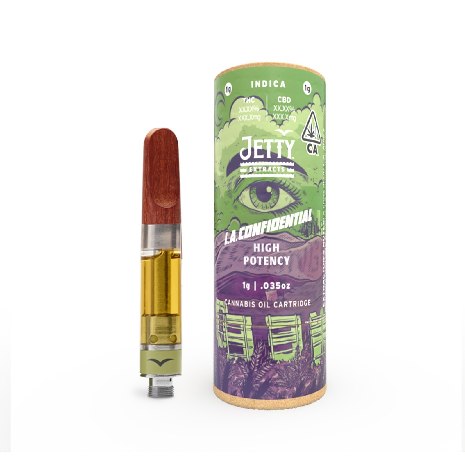 Jetty Extracts LA Confidential HIGH THC Cartridge 1g Leafly