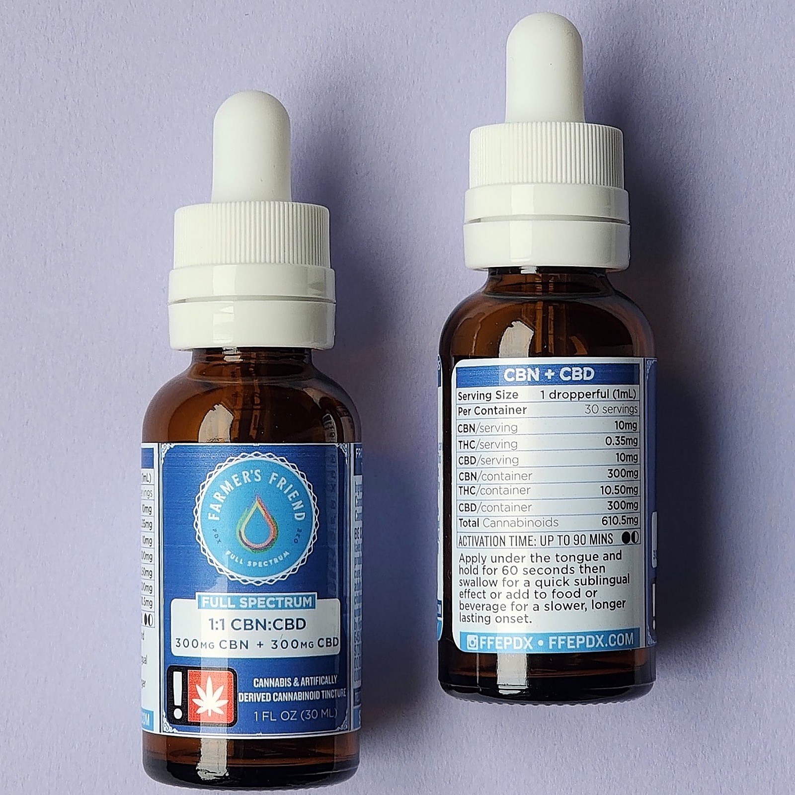 Farmer's Friend Extracts: 1oz - 1:1 CBN:CBD - 300mg CBN + 300mg