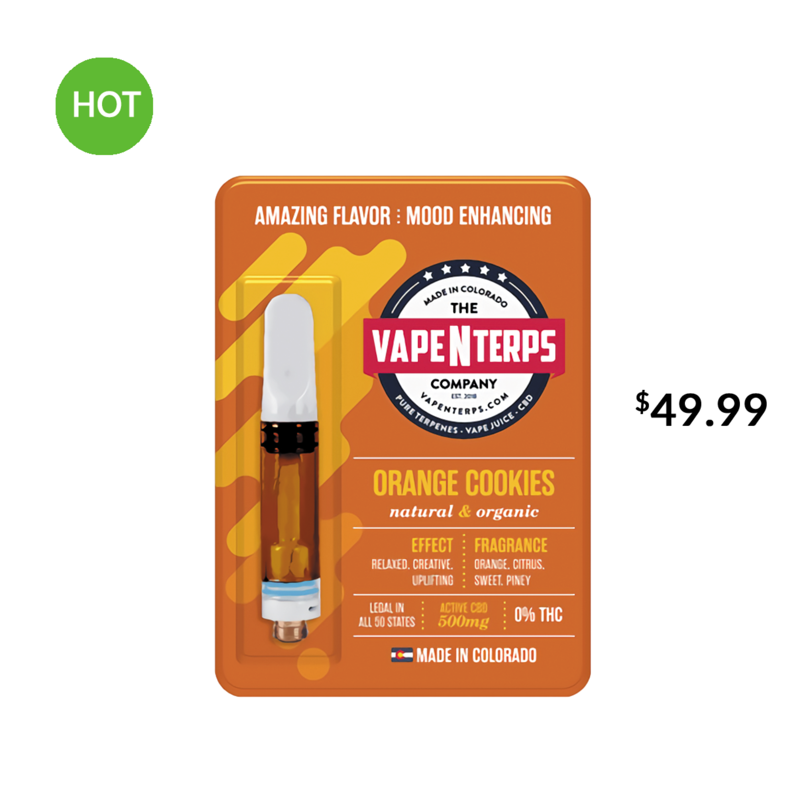 500MG ORANGE COOKIES CBD VAPE CARTRIDGE Leafly