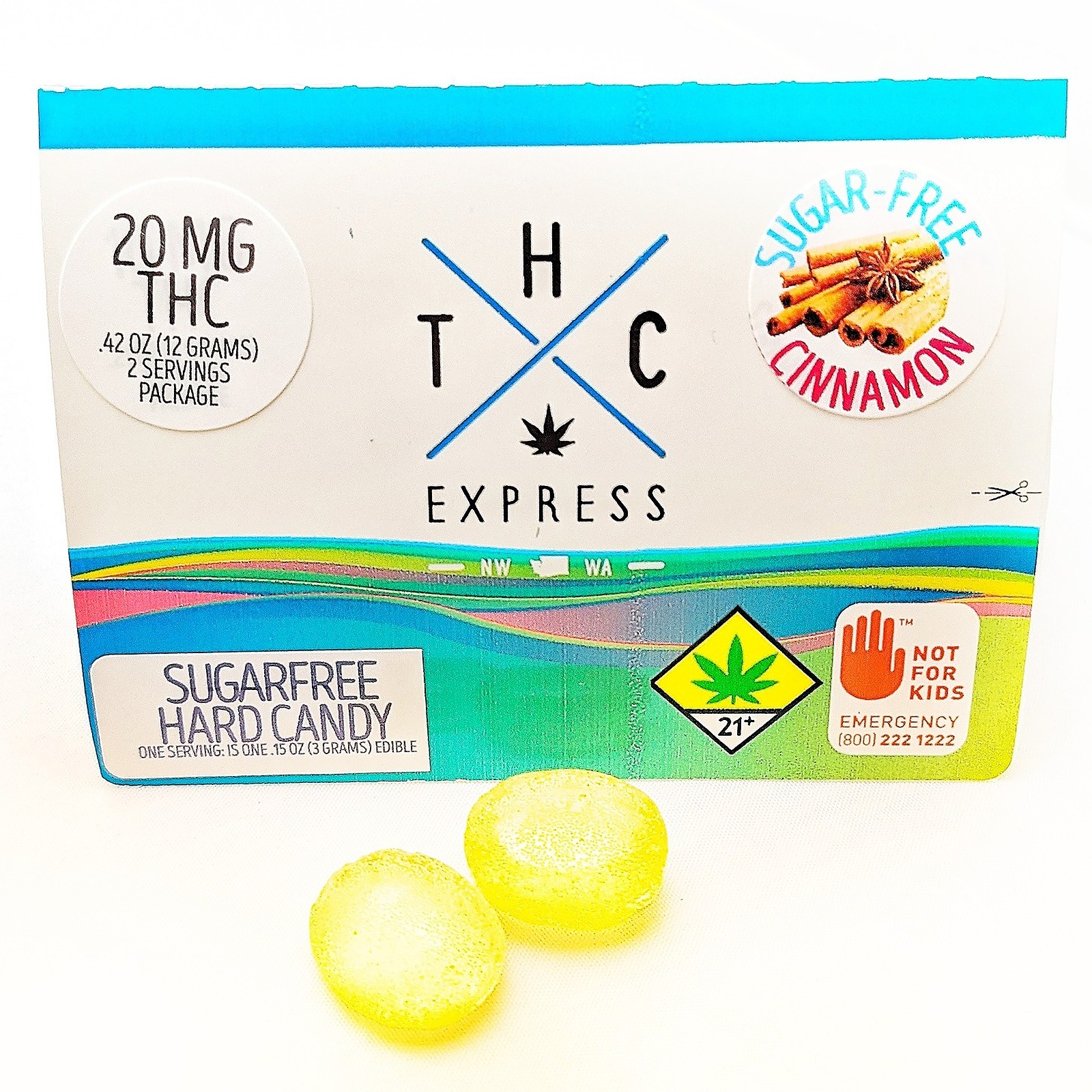 Cinnamon SugarFree Hard Candies 20mg 2pack Leafly