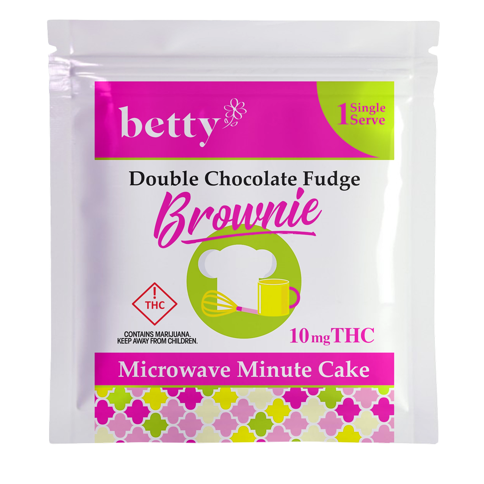 Betty Double Chocolate Fudge Brownie Mug Cake 10mg THC Leafly