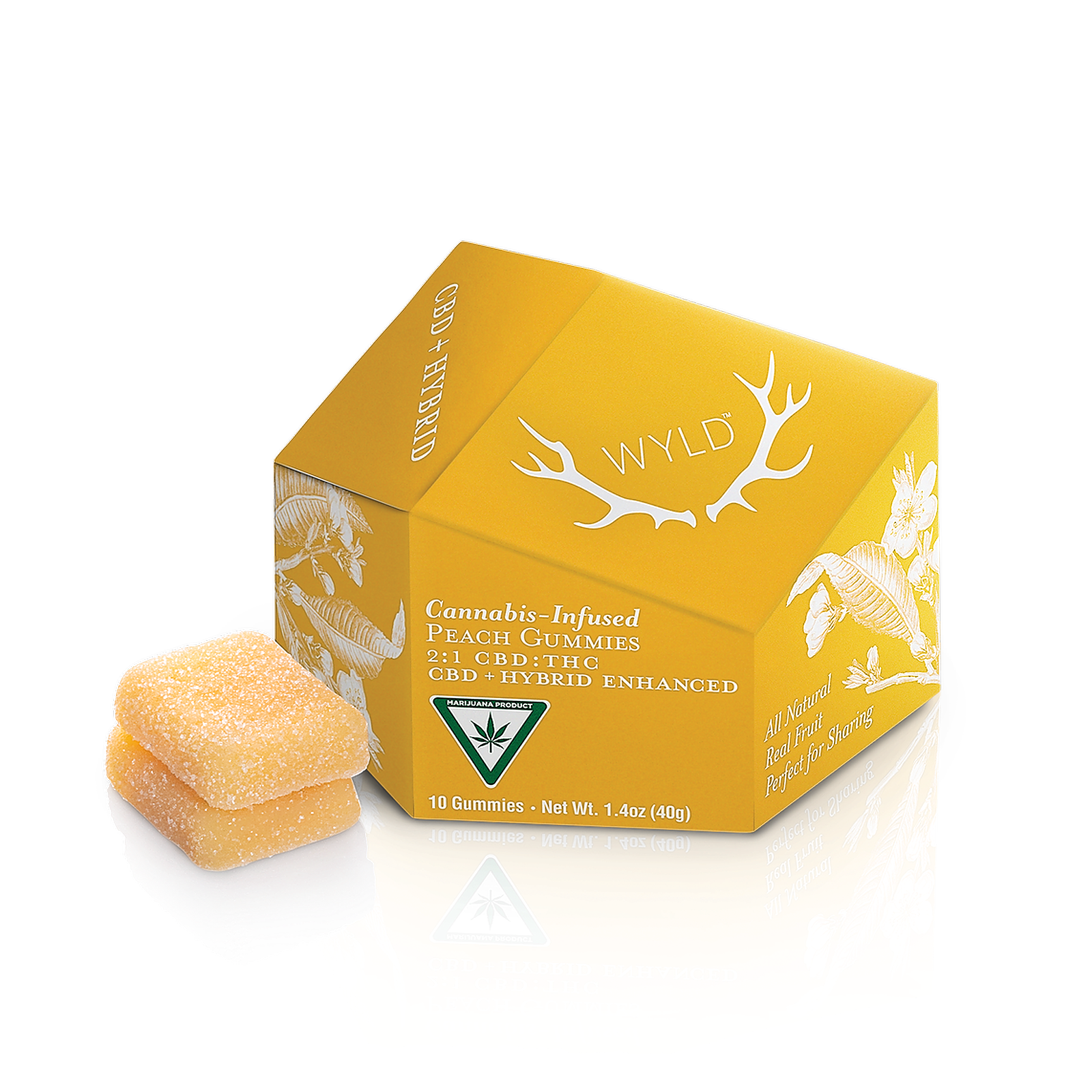 Peach 2:1 Gummies
