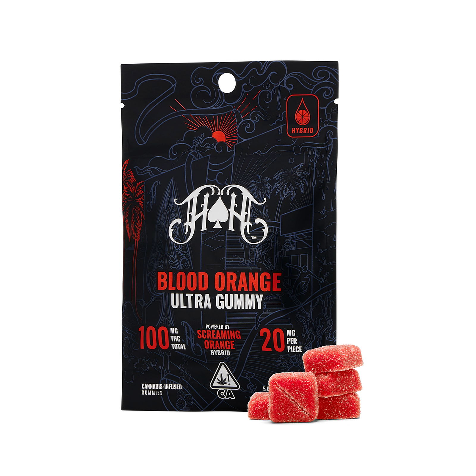 Heavy Hitters: Blood Orange | Hybrid - Ultra Pure Gummies - 100mg THC ...