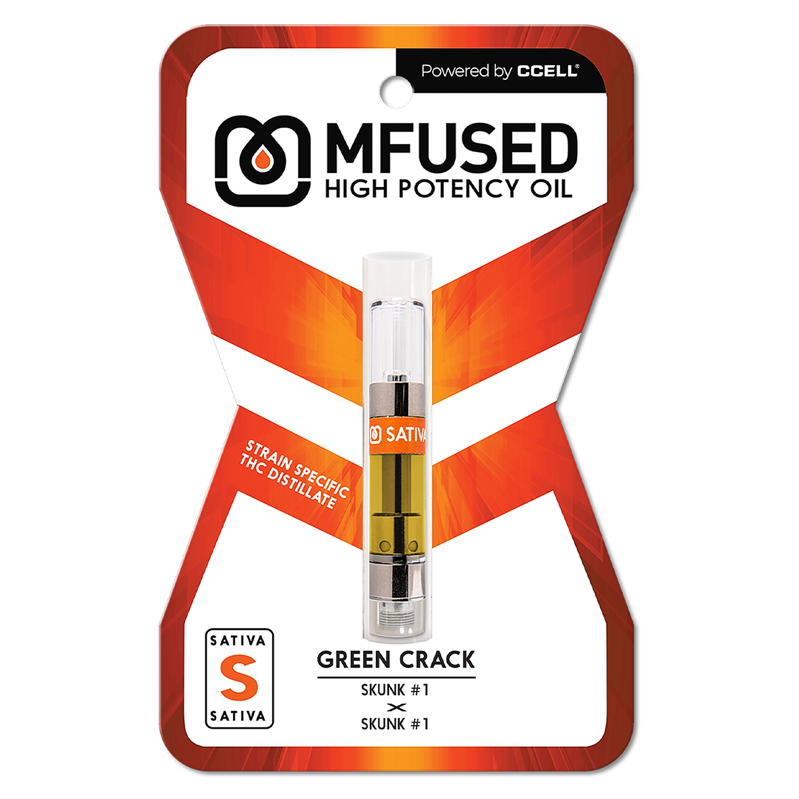 MFUSED Green Crack Strain Specific Distillate Cartridge Leafly