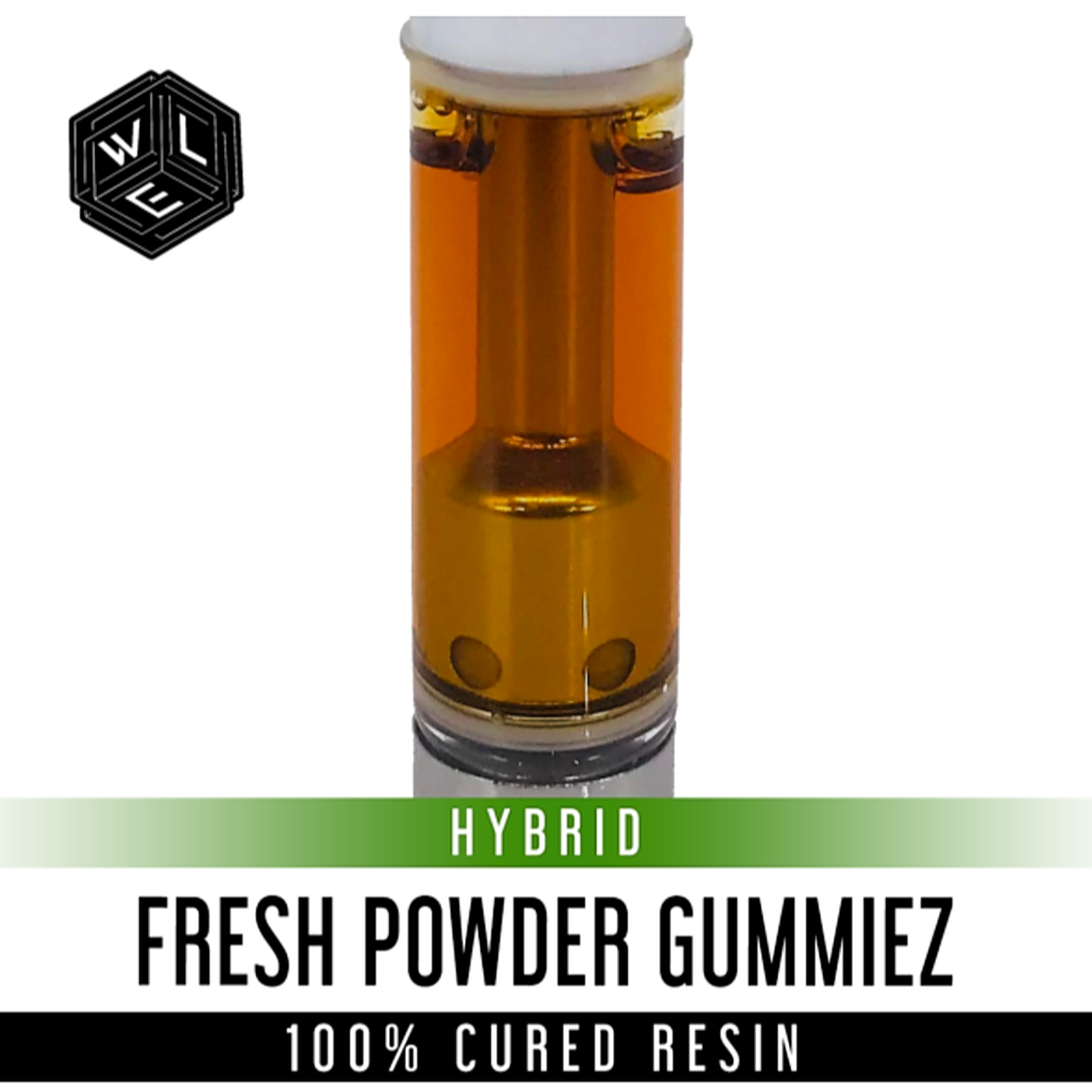White Label Extracts Fresh Powder Gummiez 100 Cured Resin Cartridge 1
