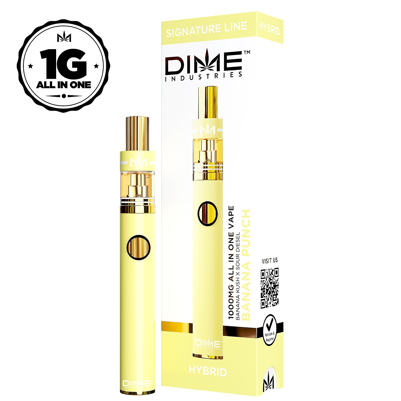 Dime Industries Banana Punch All in One 1000mg Leafly