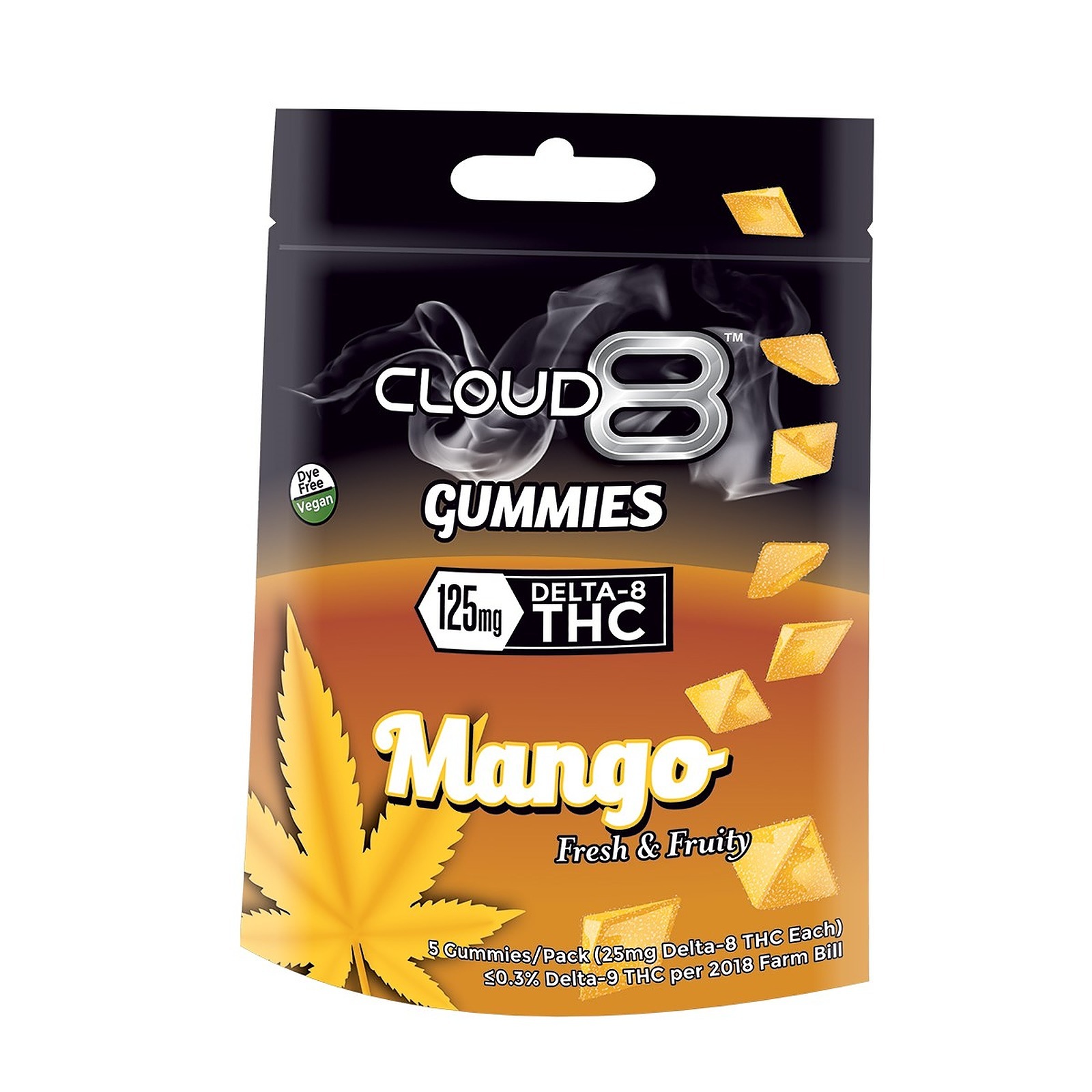 Cloud 8 Delta-8 THC: Cloud 8 - Delta 8 Gummies 5PK (25MG / Gummy ...