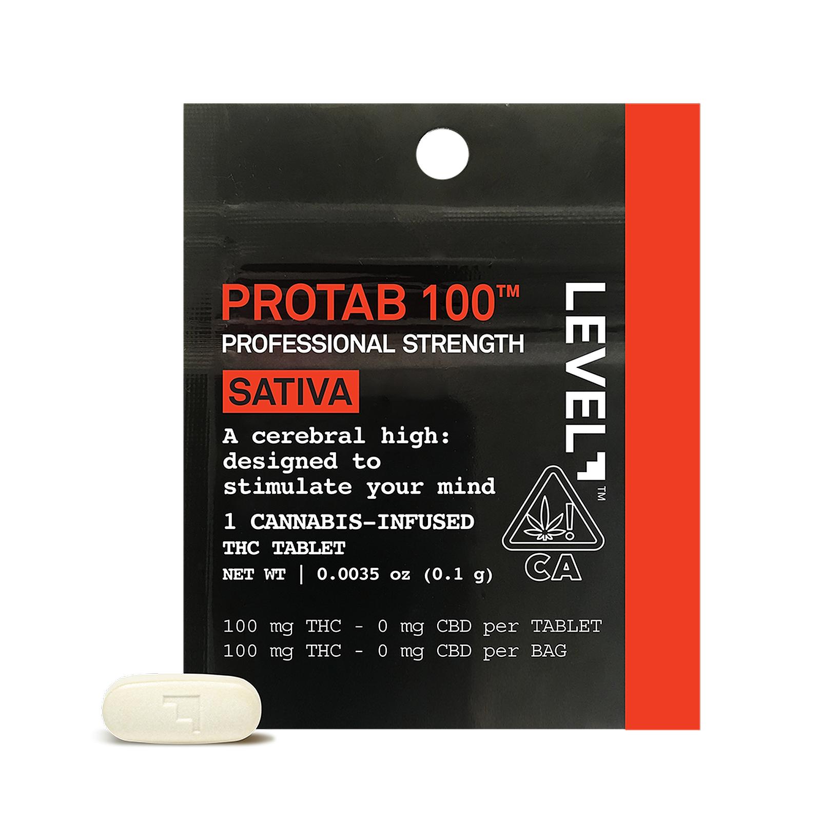 LEVEL: SATIVA PROTAB 100™ Single | Leafly