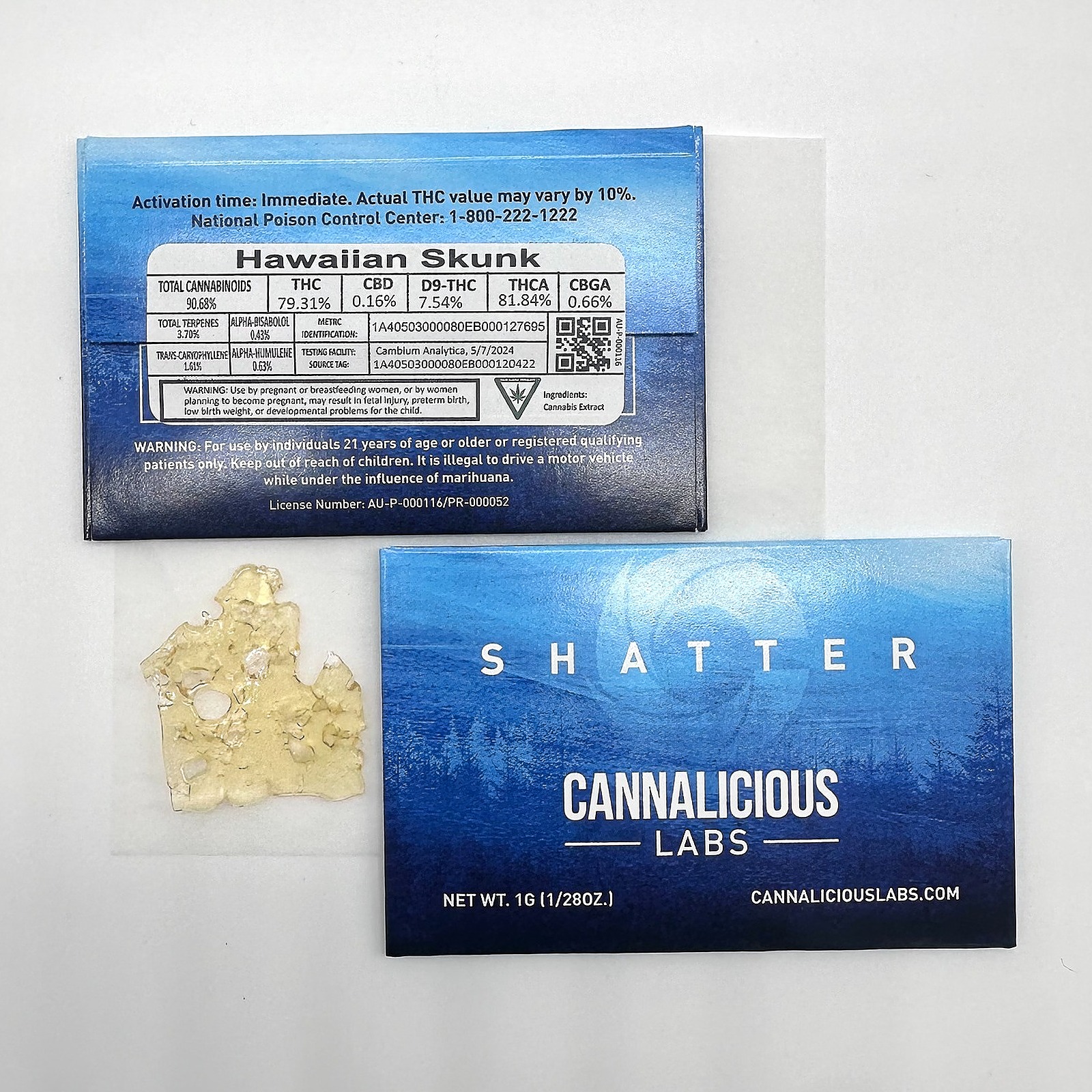 Cannalicious Labs: Hawaiian Skunk Shatter | Leafly