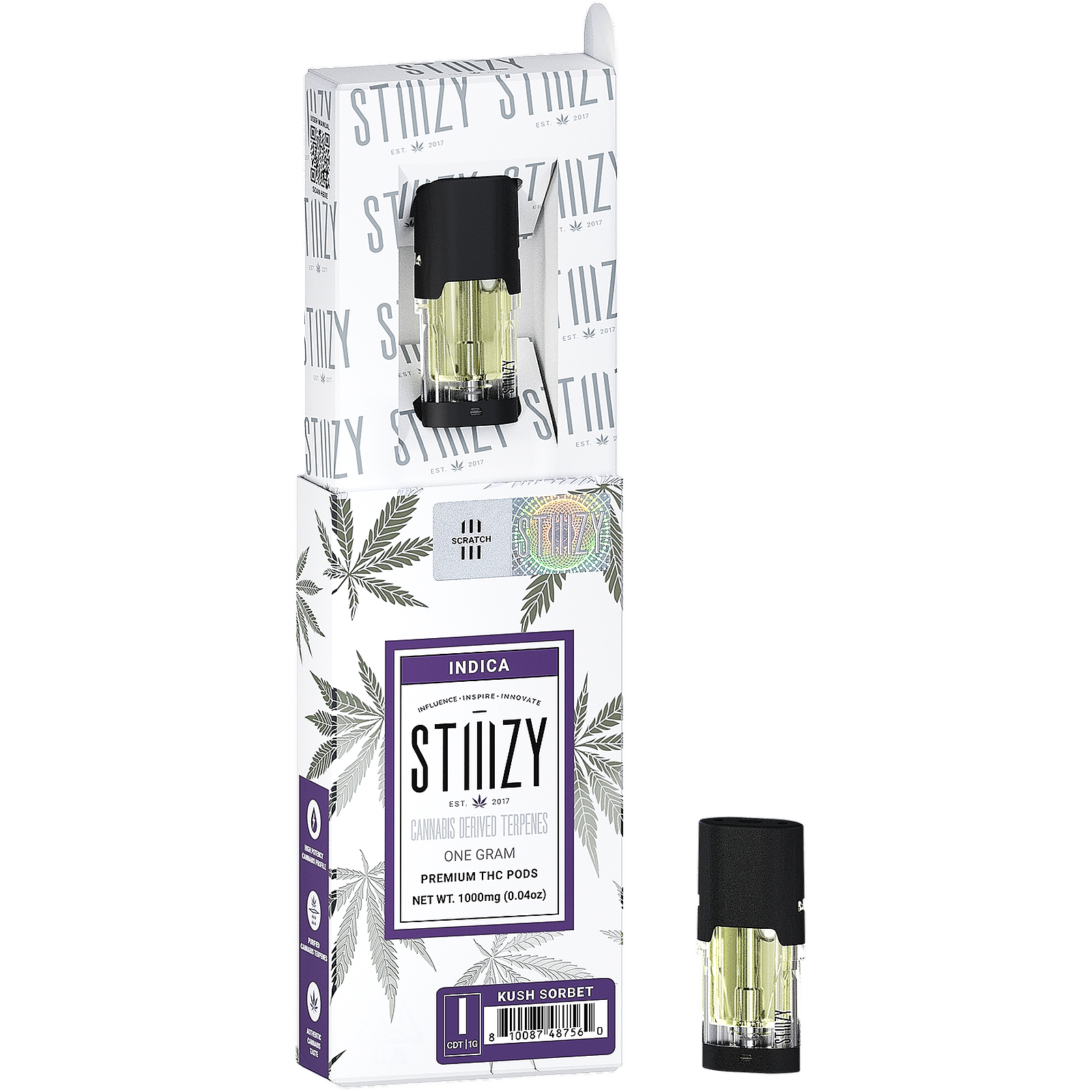 STIIIZY KUSH SORBET CANNABIS DERIVED TERPENES 1G Leafly