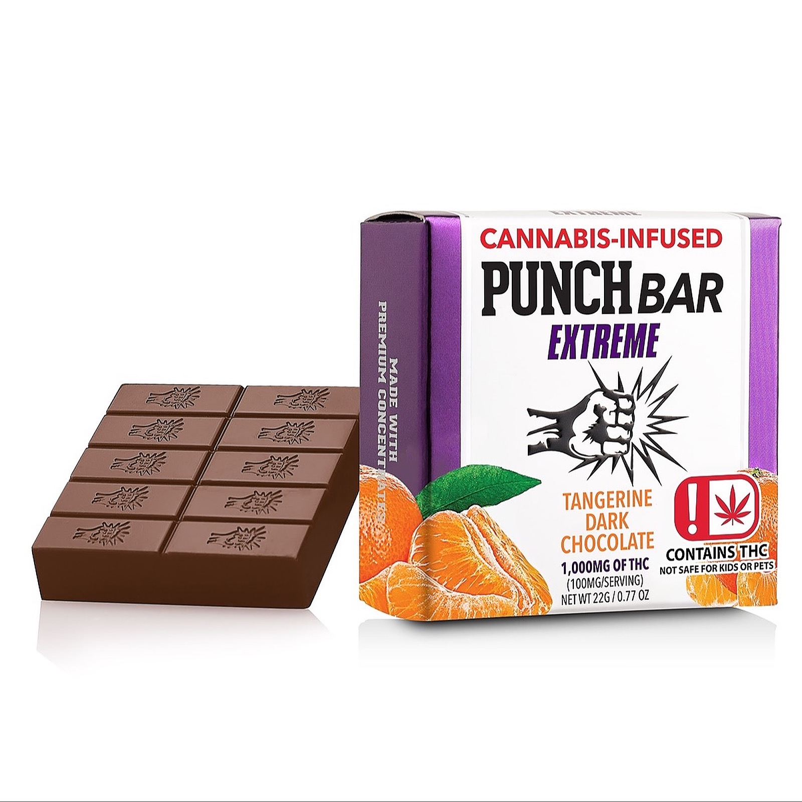 Punch Dark Chocolate Tangerine Extreme OK 1000MG PunchBar Leafly