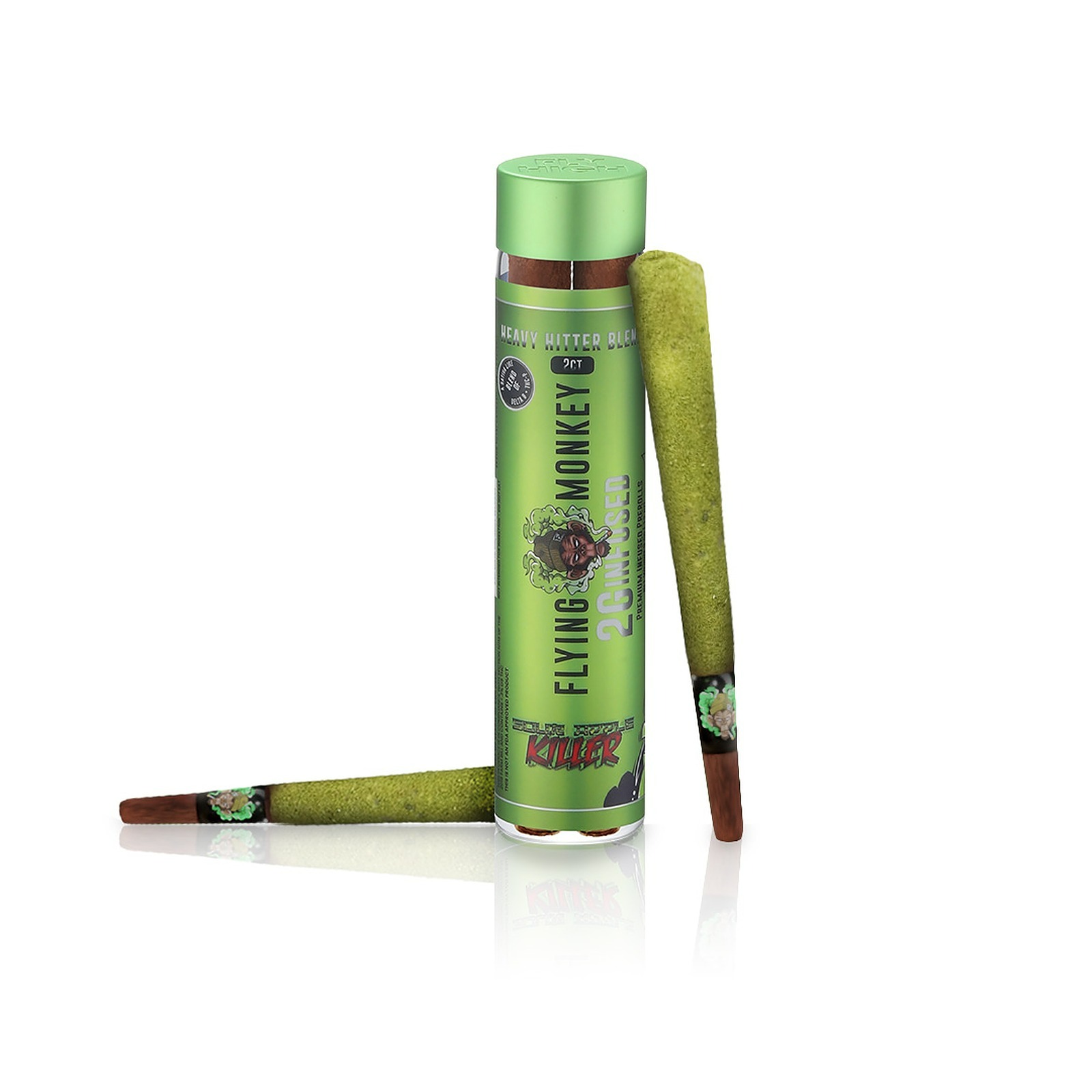 Flying Monkey: Heavy Hitter 2g Infused Kief Blunt 2ct - Sour Apple ...