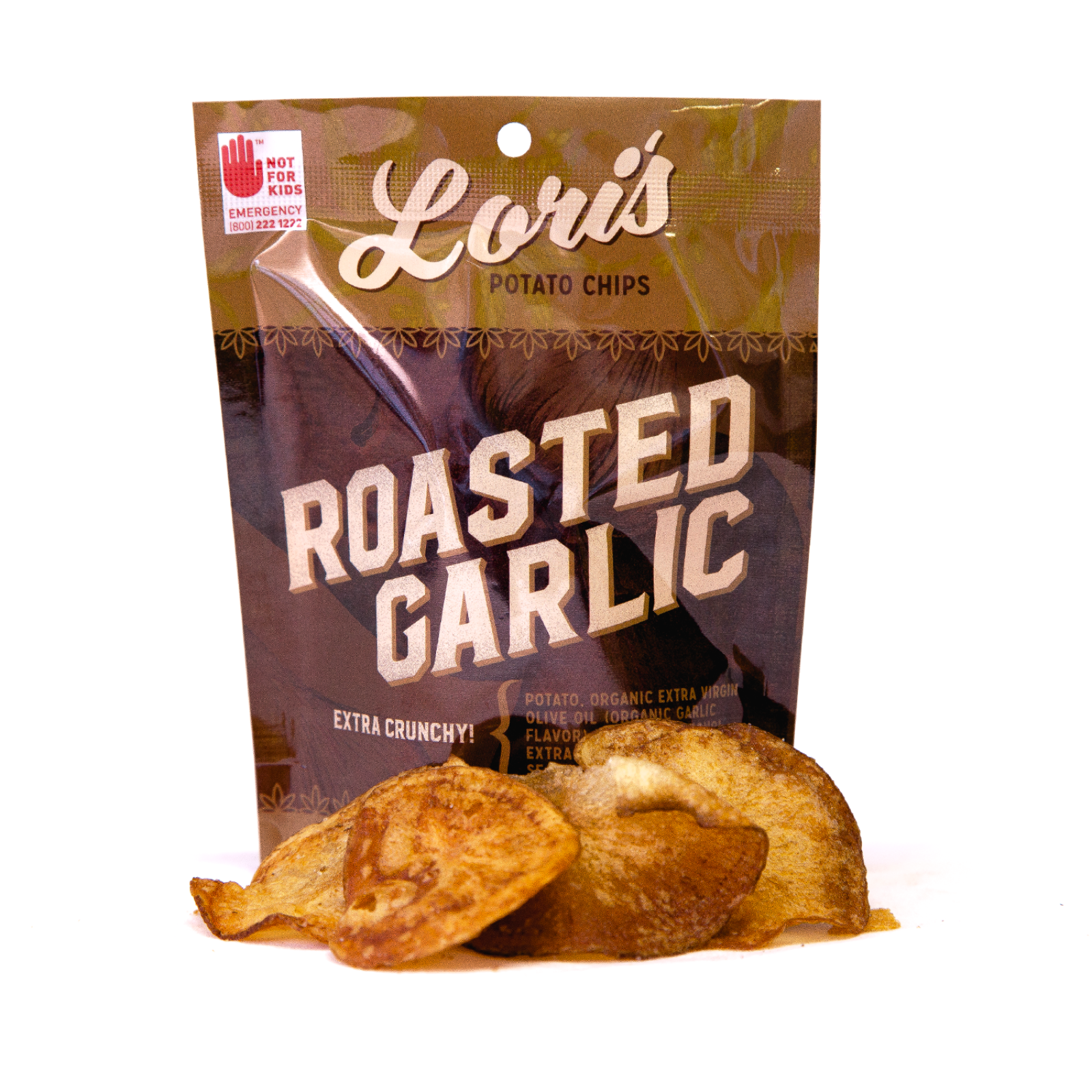 Roasted Garlic Lori's Potato Chips 60mg (6 Pack) Leafly