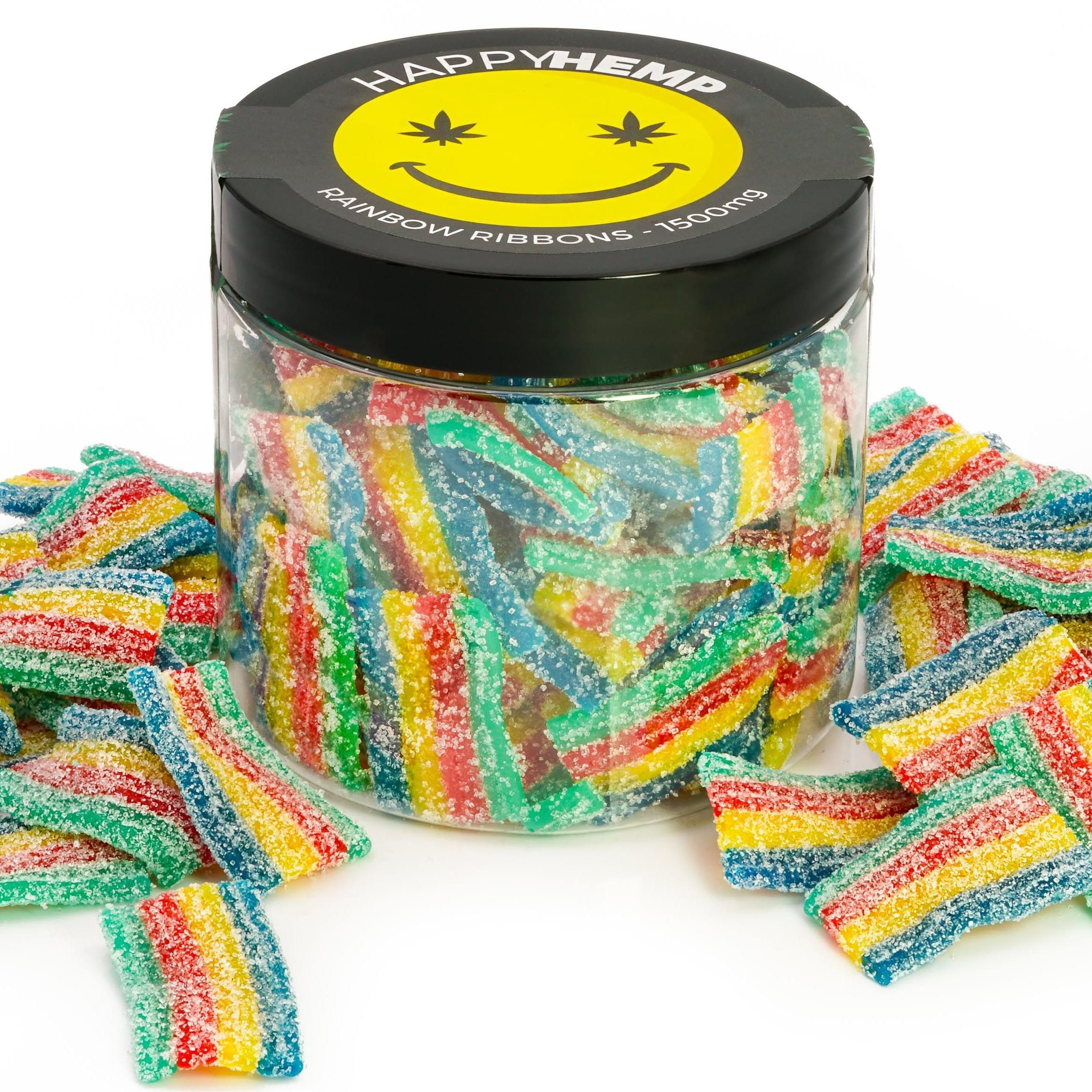 Happy Hemp Happy Hemp CBD Rainbow Ribbon Gummies Leafly