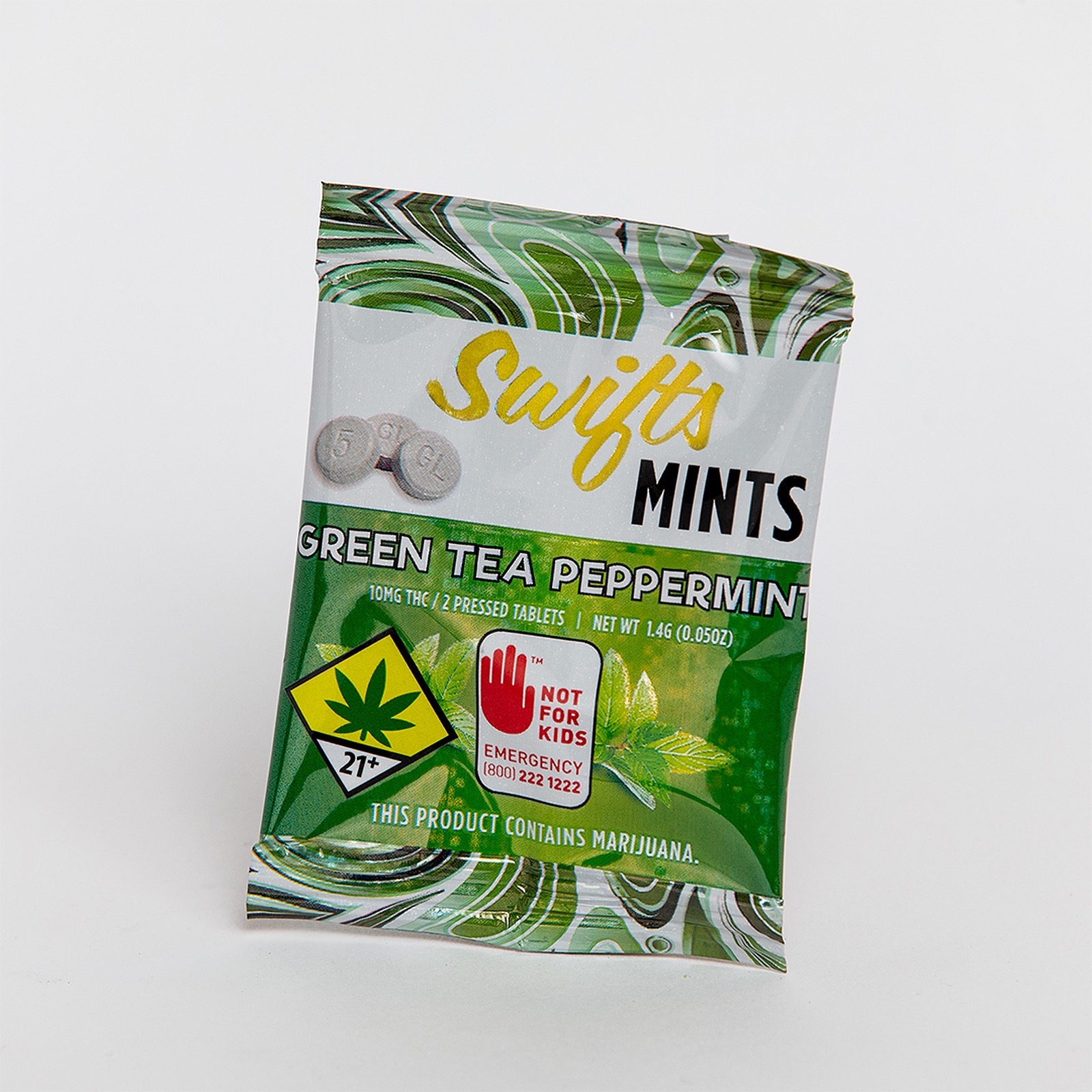 Swifts Coastal Confectionery Green Tea Peppermint Mints 10mg (Hybrid
