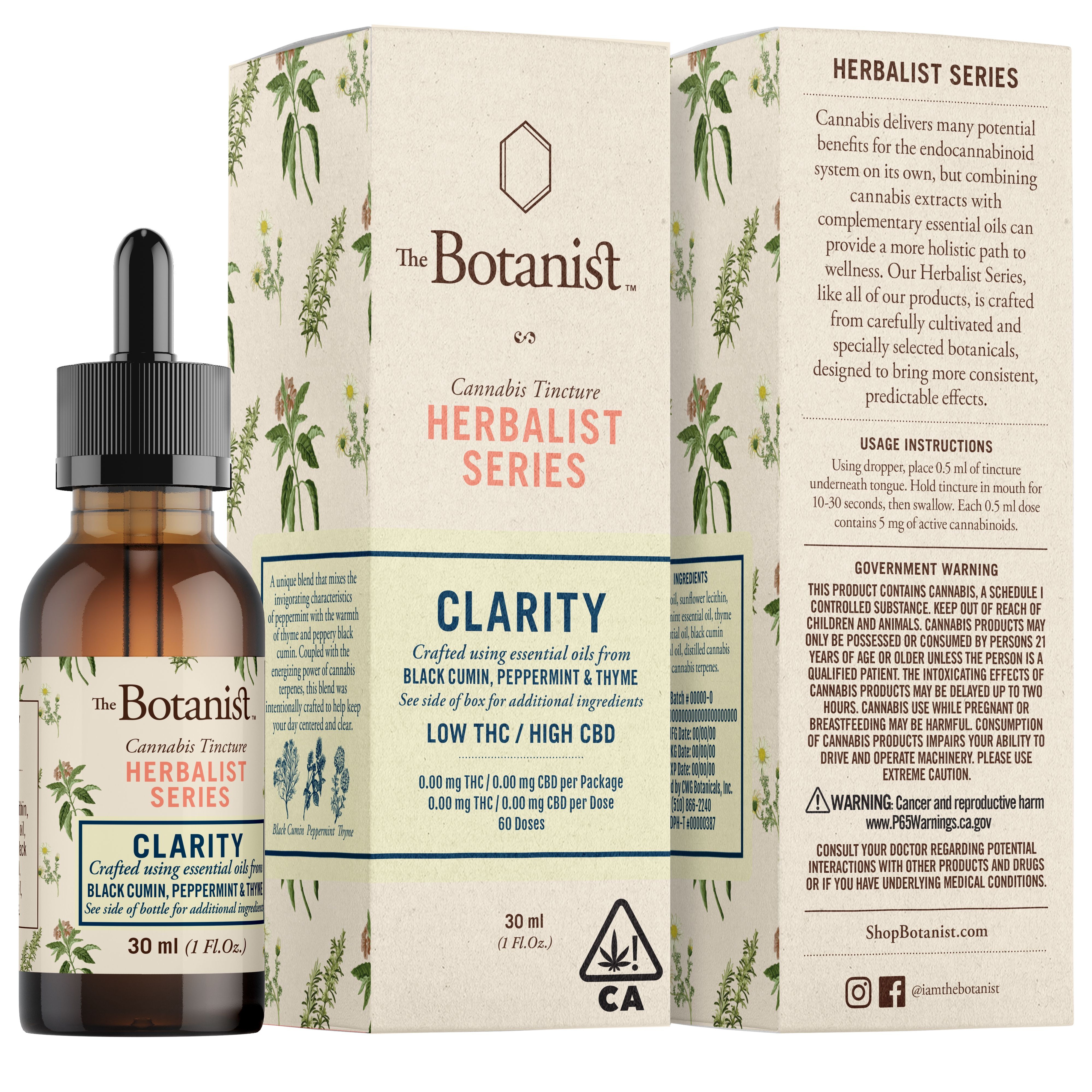 The Botanist: Clarity Tincture 30ml | Leafly