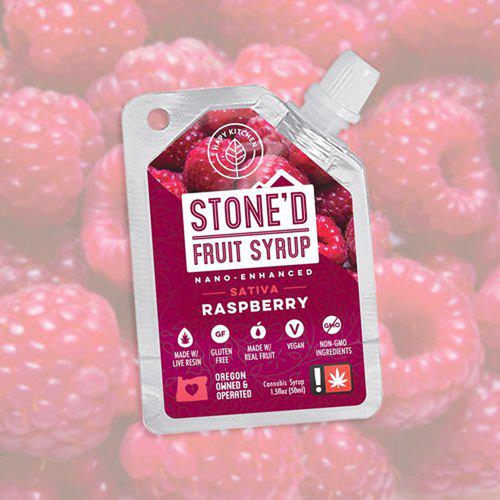 Hapy Kitchen: Syrup - Stoned Fruit Syrups - Raspberry