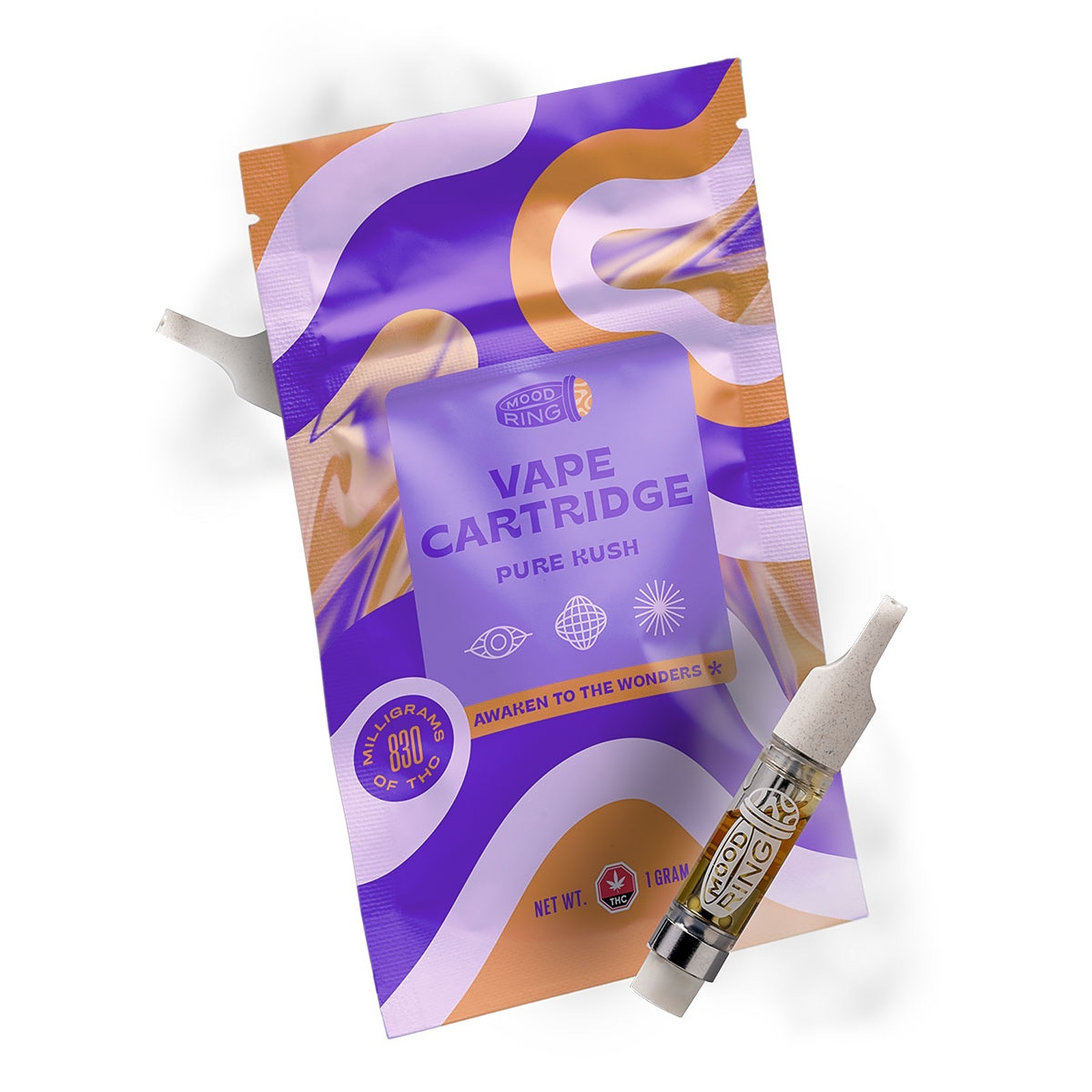 Mood Ring Pure Kush Vape Cartridge 1g Leafly