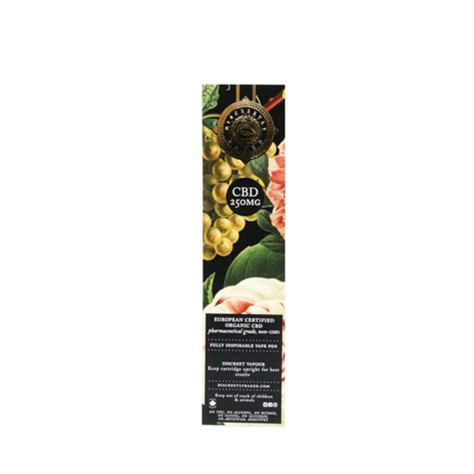 Discreetly Baked: 250mg CBD Fully Disposable Vaporizer Pen by Discreetly  Baked | Leafly