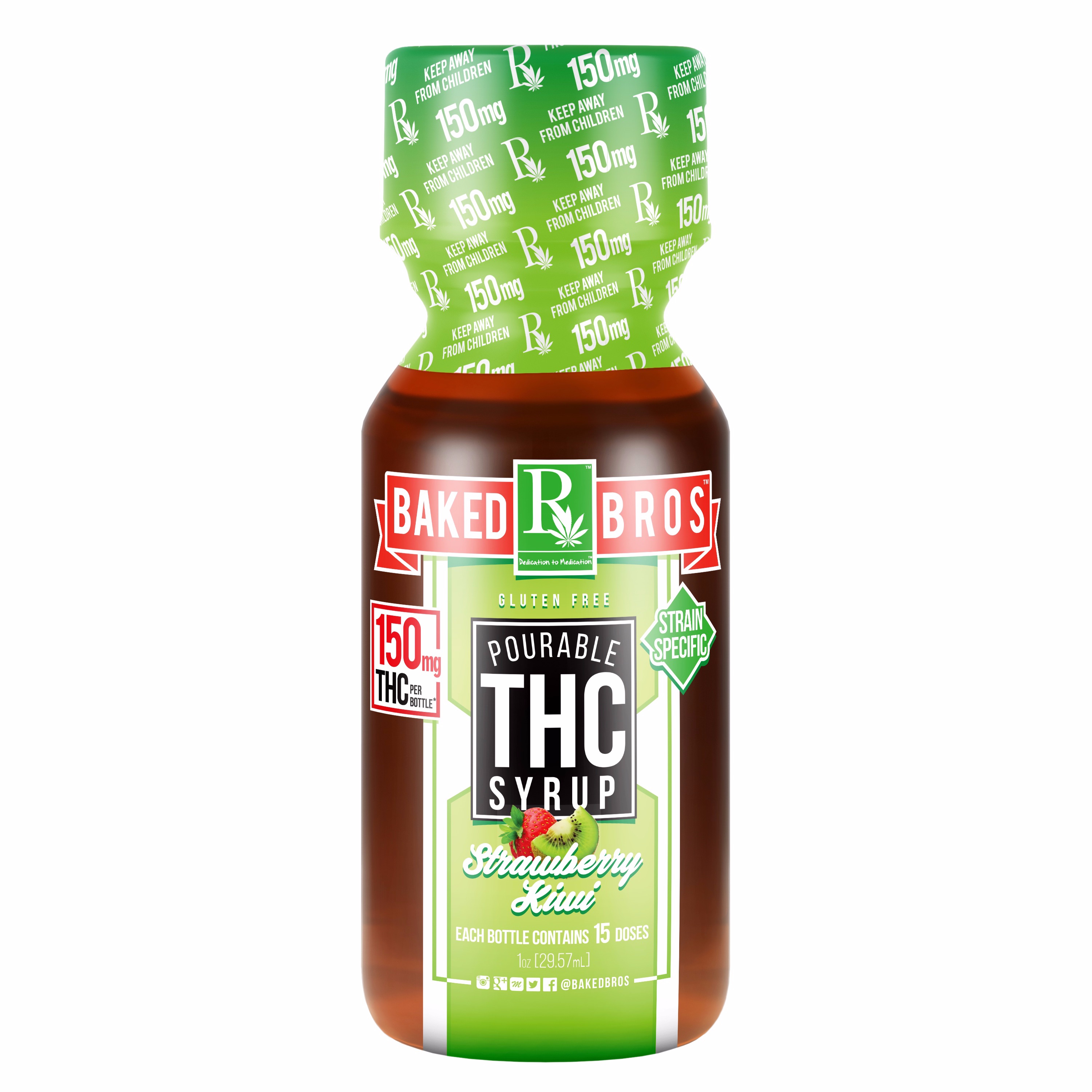 THC Strawberry Kiwi Syrup 150mg Leafly