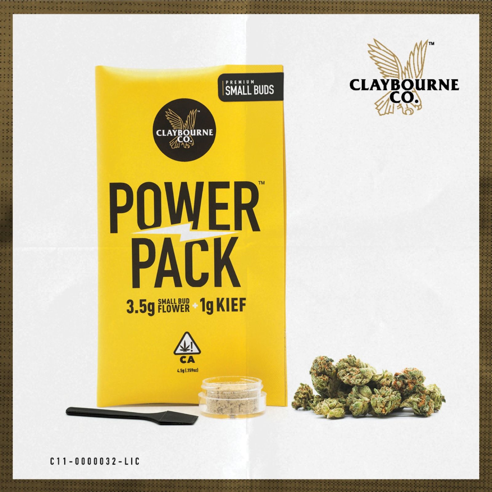 Claybourne Co. OG Kush (3.5g) + Kief (1g) Leafly