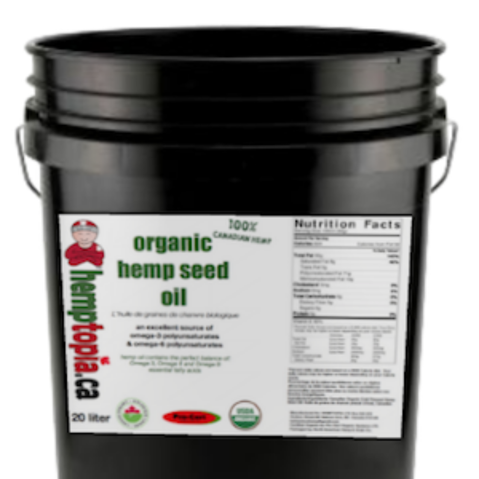 Organic Hemp Seed Oil 20 Liter Pail Leafly 1730