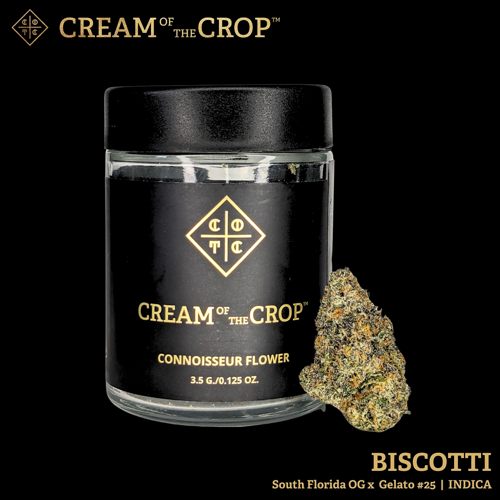 Cream of the Crop Gardens Biscotti 3.5g Leafly