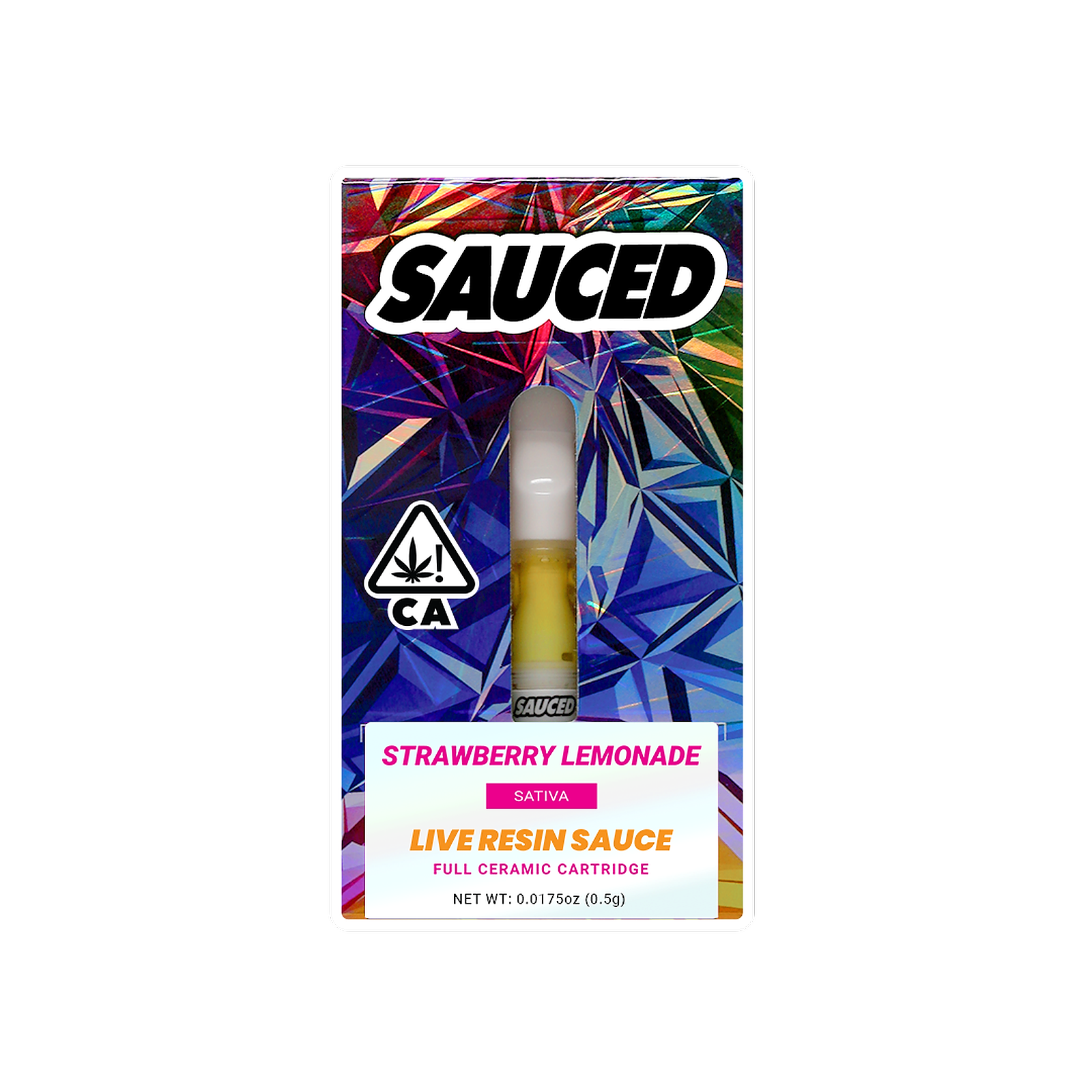 SAUCED SAUCED Strawberry Lemonade Live Resin Cartridge 0.5g Leafly