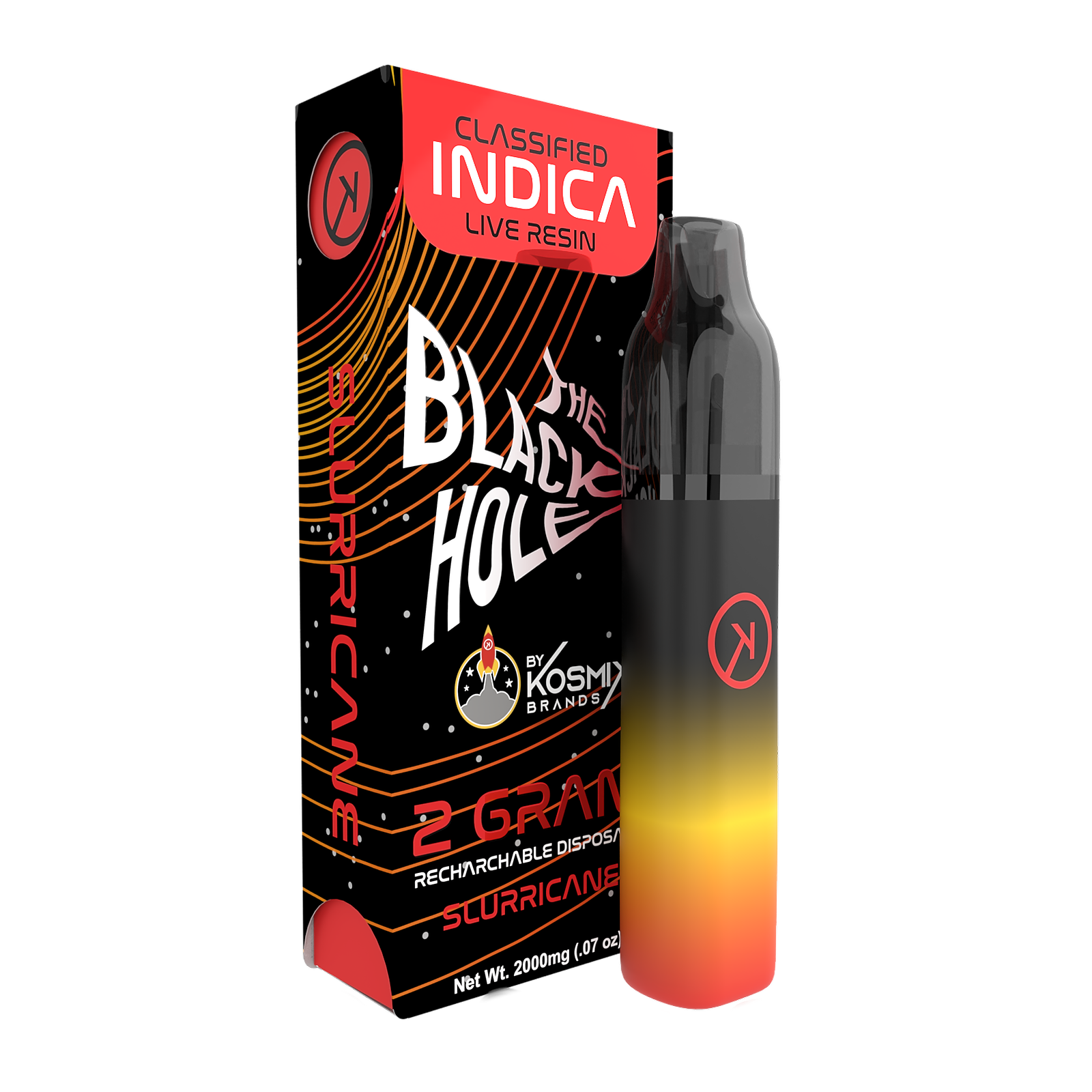 Kosmik Brands: Live Resin Black Hole Red Disposable Vape Pen | Leafly