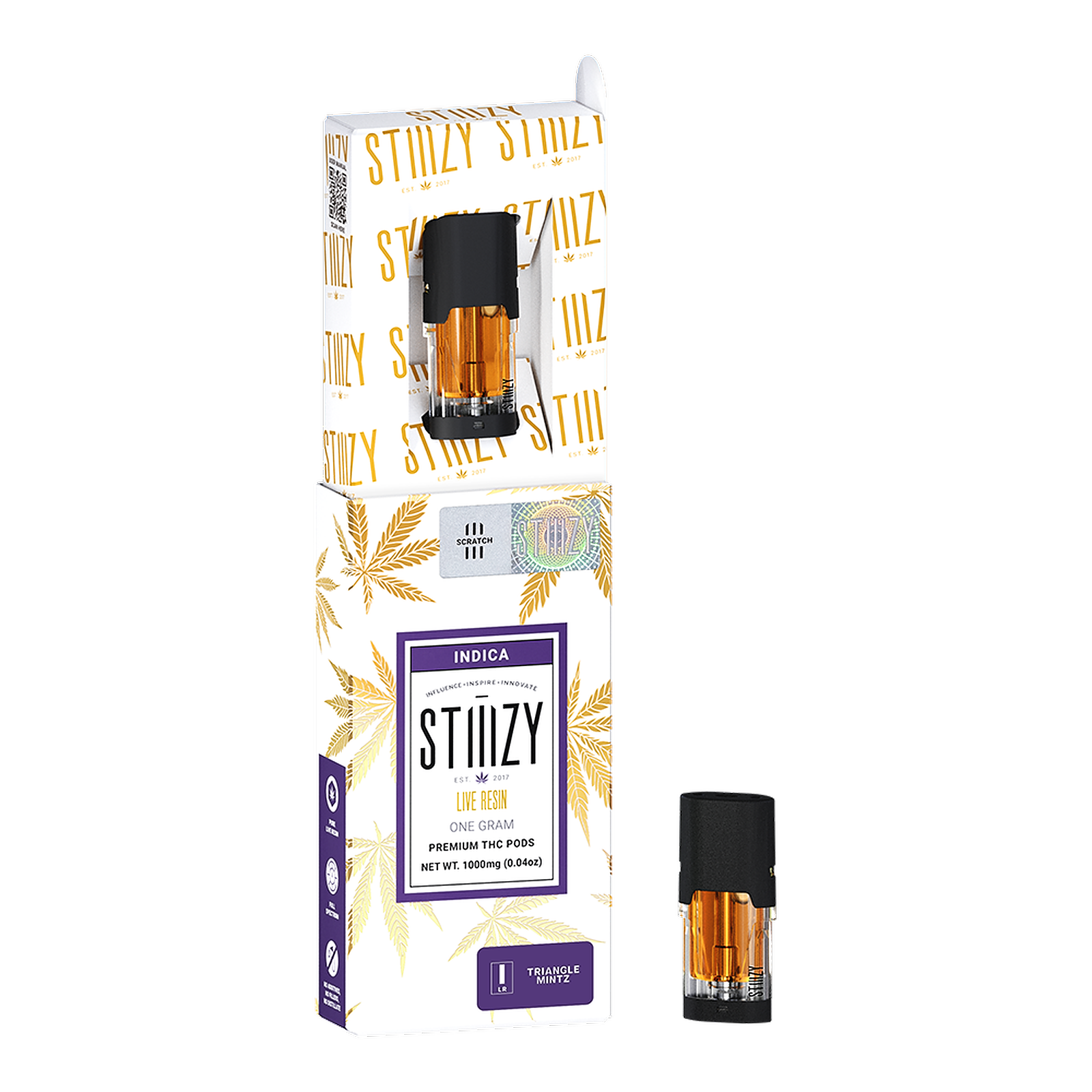 STIIIZY: TRIANGLE MINTZ - LIVE RESIN POD 1G | Leafly