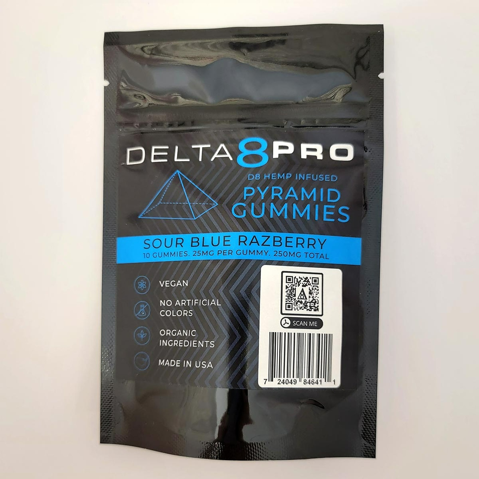 Delta 8 Pro: 25mg Delta 8 THC Gummies Sour Blue Raspberry 10 Count | Leafly