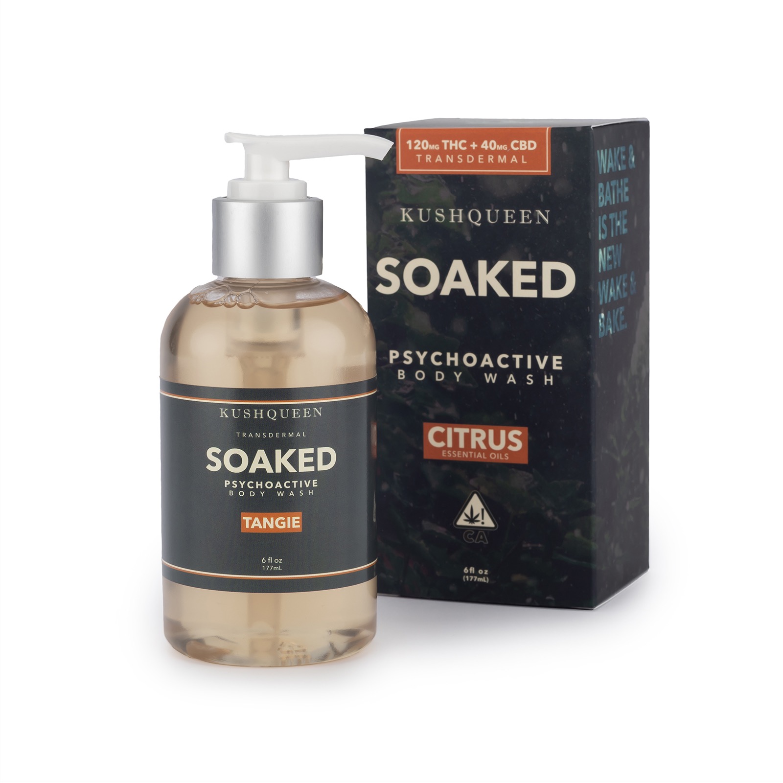 Soaked Transdermal THC Citrus Shower Gel 3:1