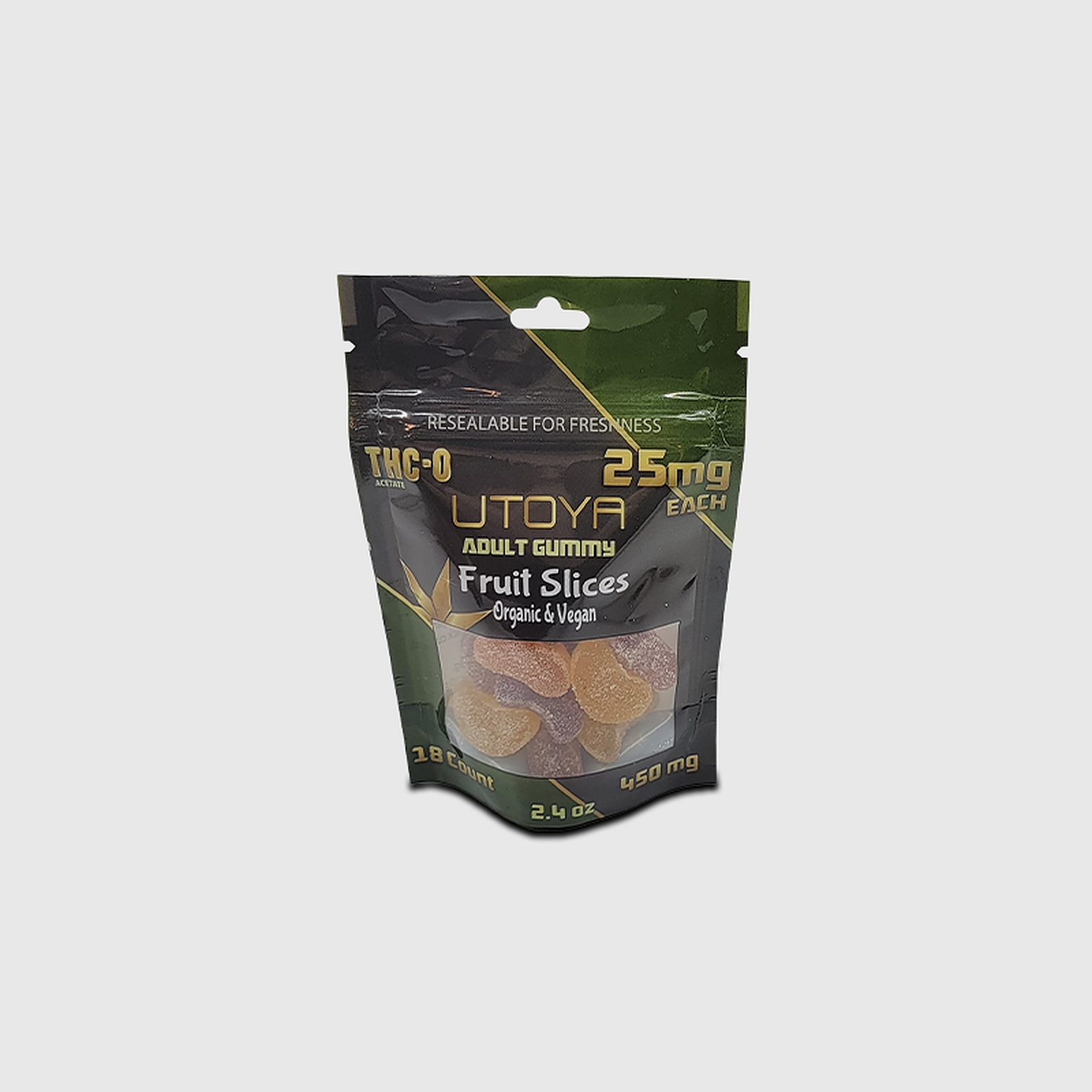 Utoya: THC-O – 25 mg – Organic Mini Fruit Slices | Leafly