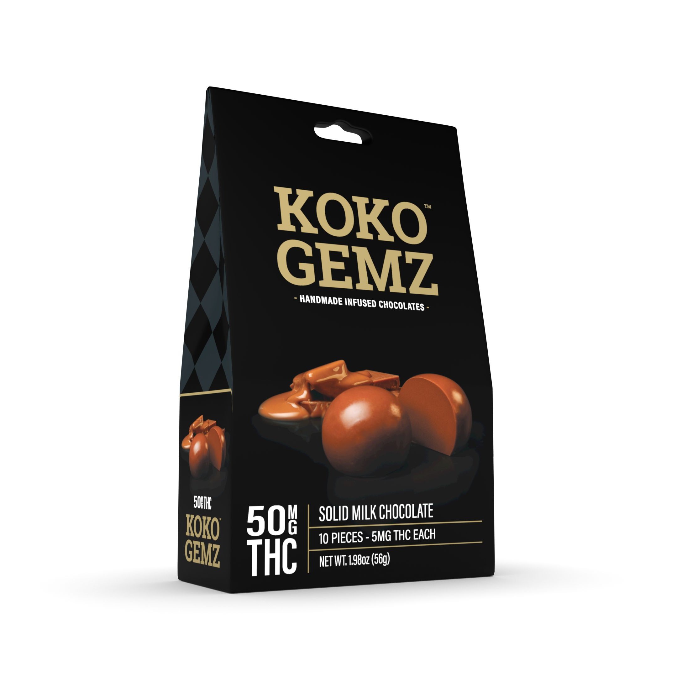 Koko Gemz Milk Chocolate 50mg 10pack Leafly
