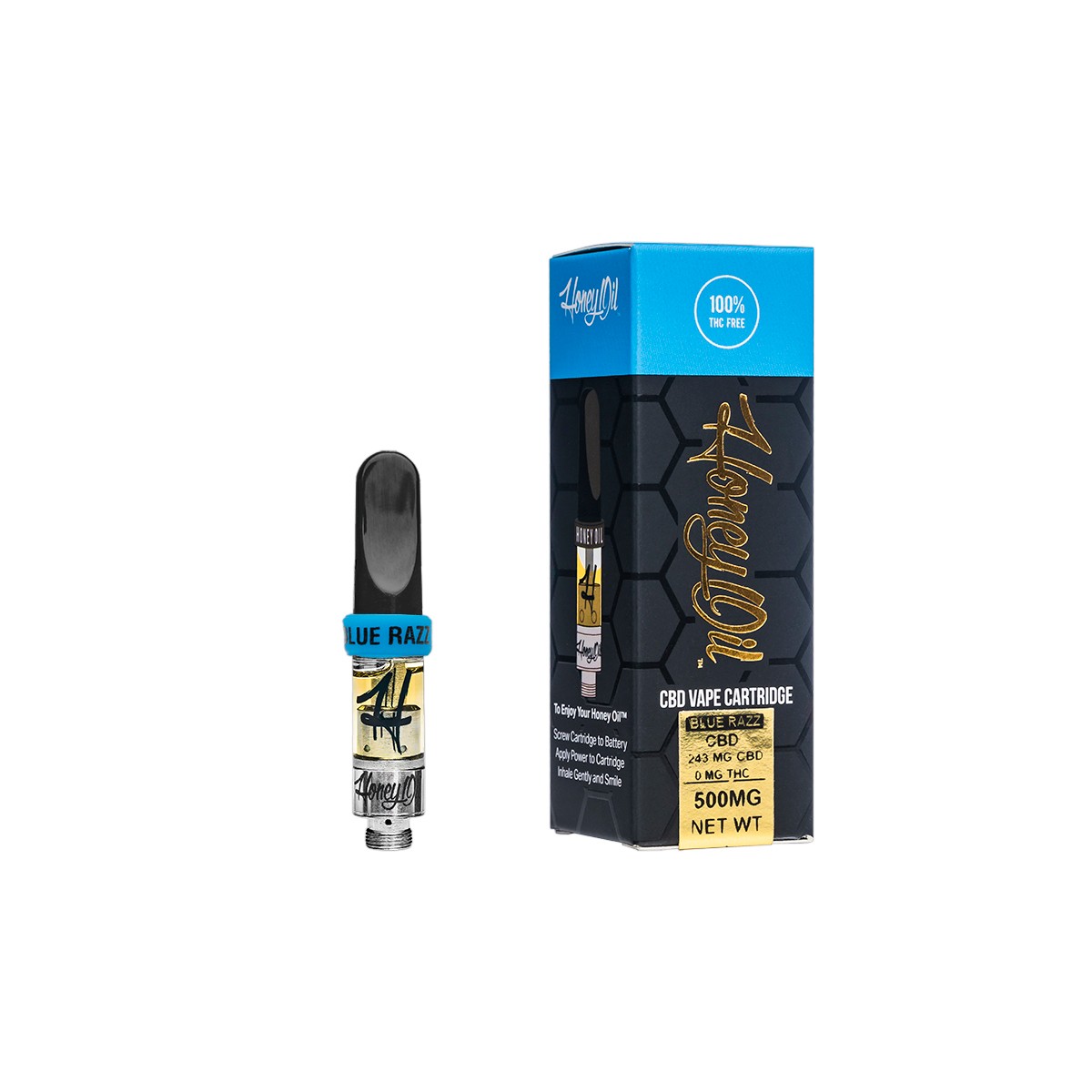 Honey Oil: Blue Razz CBD Vape Cartridge