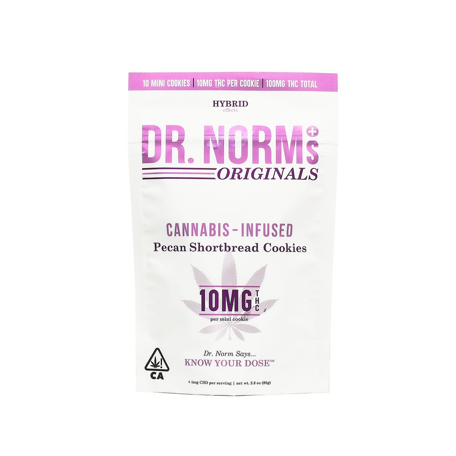 Dr. Norm's Pecan Shortbread 10mg Cookies Leafly