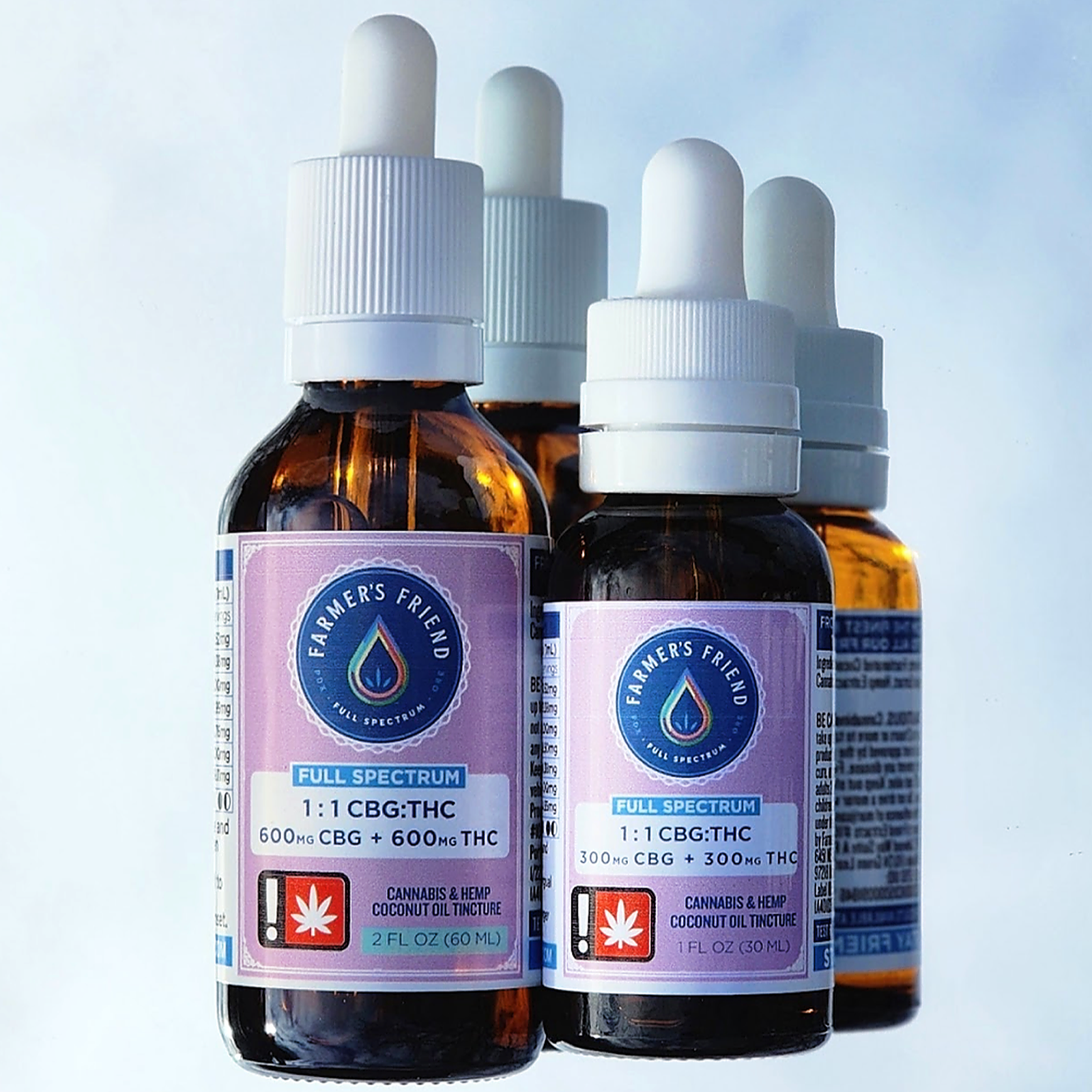 Farmer's Friend Extracts: Farmer's Friend Extracts 1:1 THC:CBG 1oz Tincture