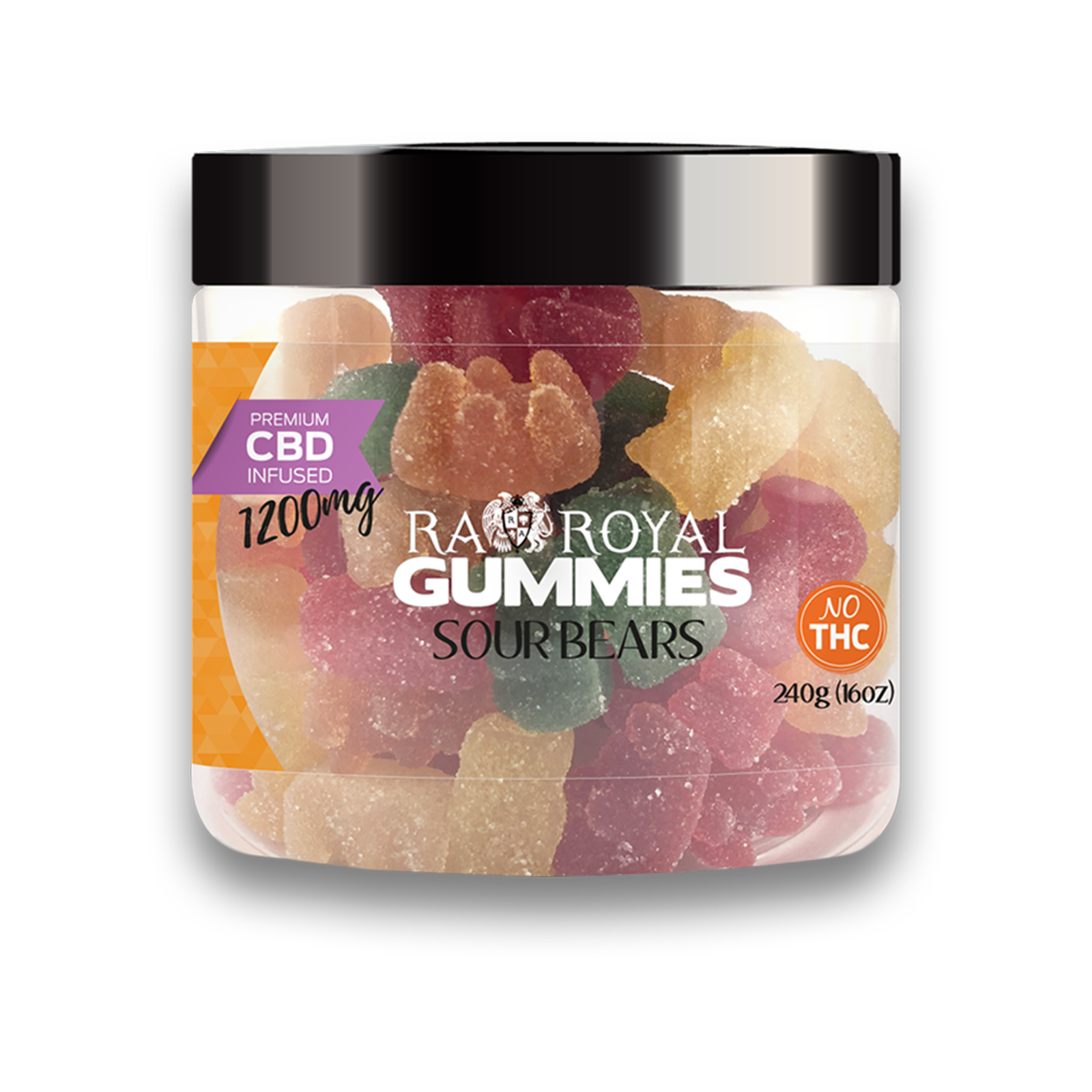 Ra Royal Ra Royal Gummies Cbd Sour Gummy Bear Jar 1200 Mg Leafly 8382