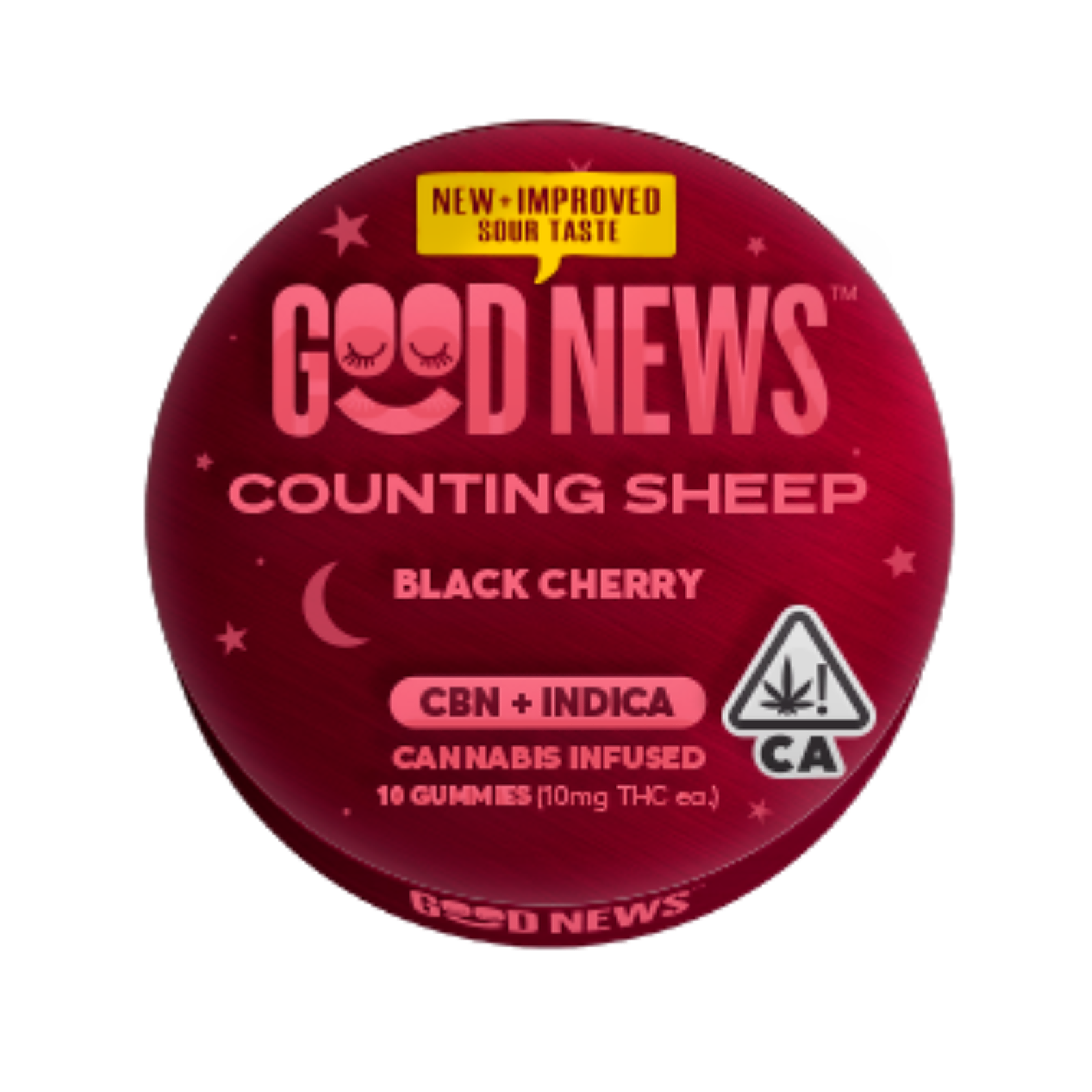 Good News: Counting Sheep Black Cherry Sour Gummies with CBN Leafly