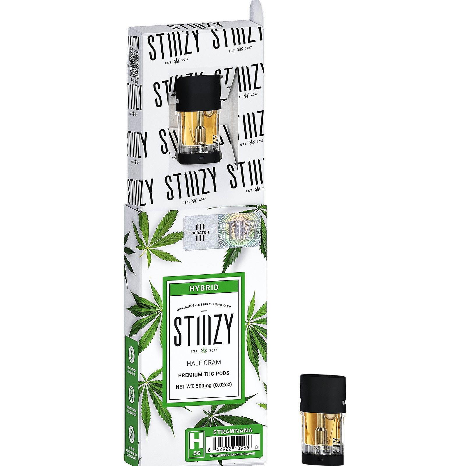 STIIIZY: STRAWNANA - PREMIUM THC POD .5G | Leafly