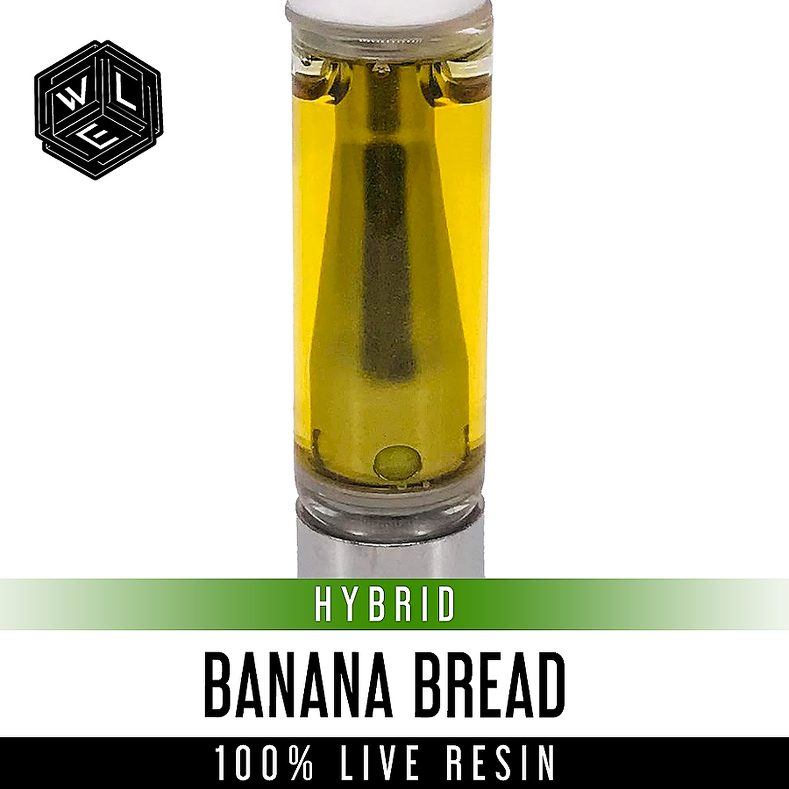 White Label Extracts Banana Bread 100 Live Resin Cartridge 1 Gram